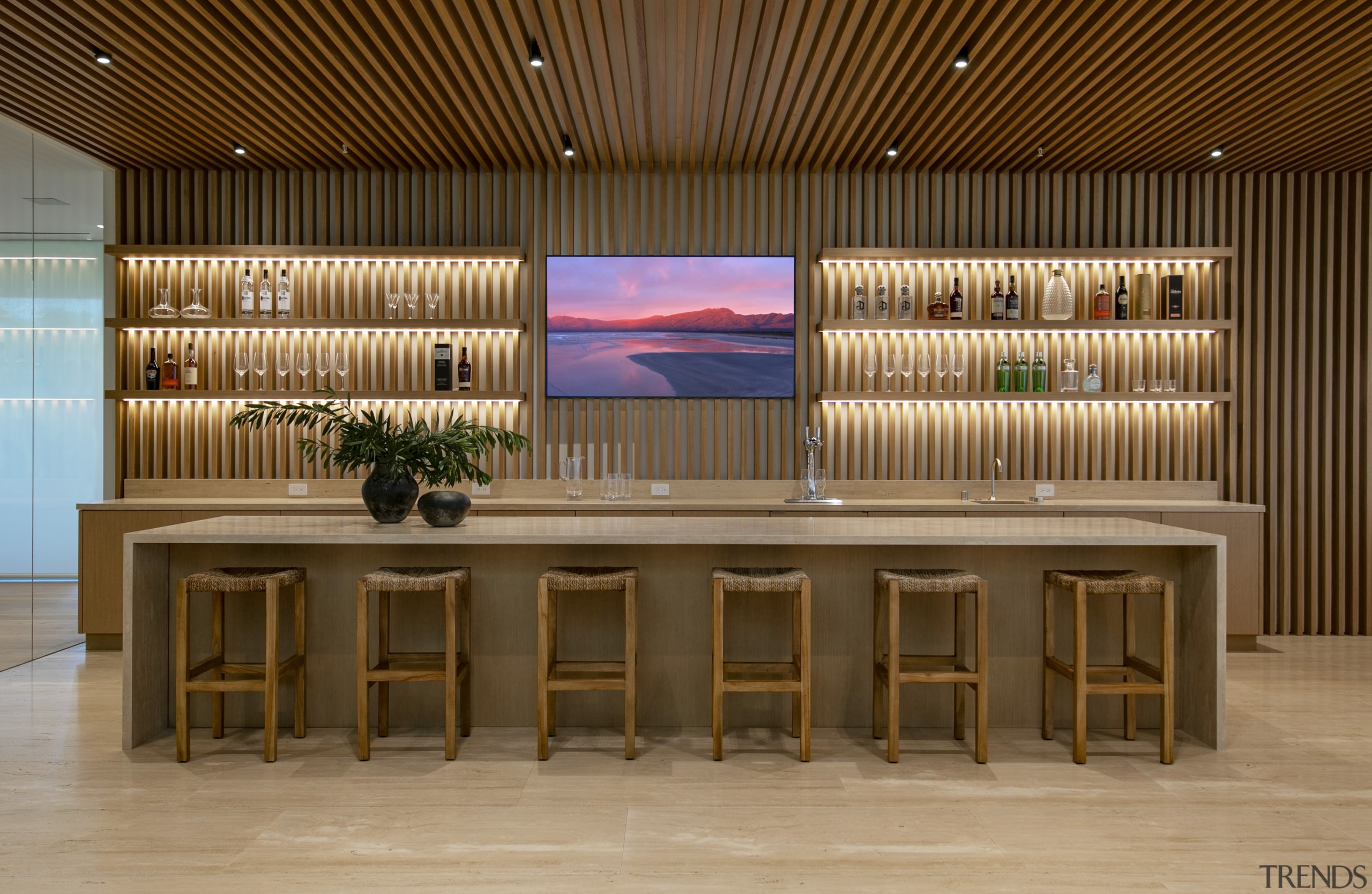 In case the resident bar tender is busy, 