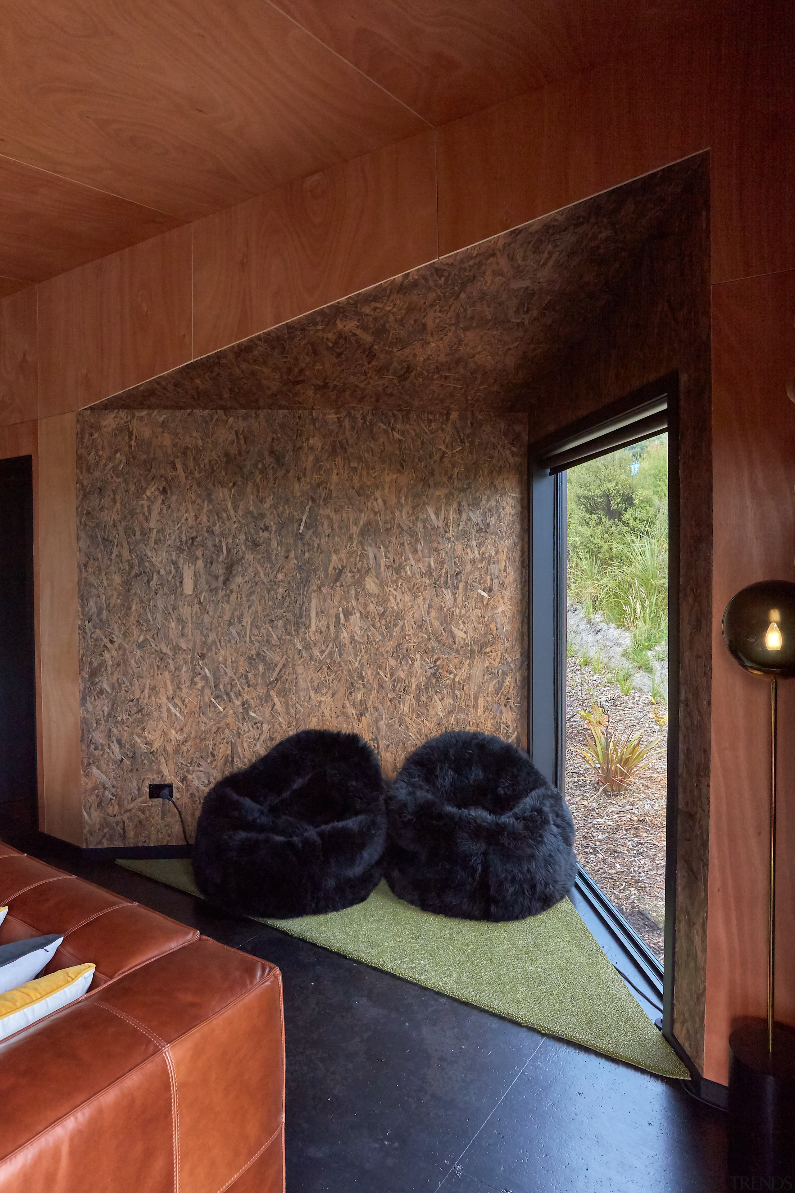 Visual interest is achieved through texture and form. 