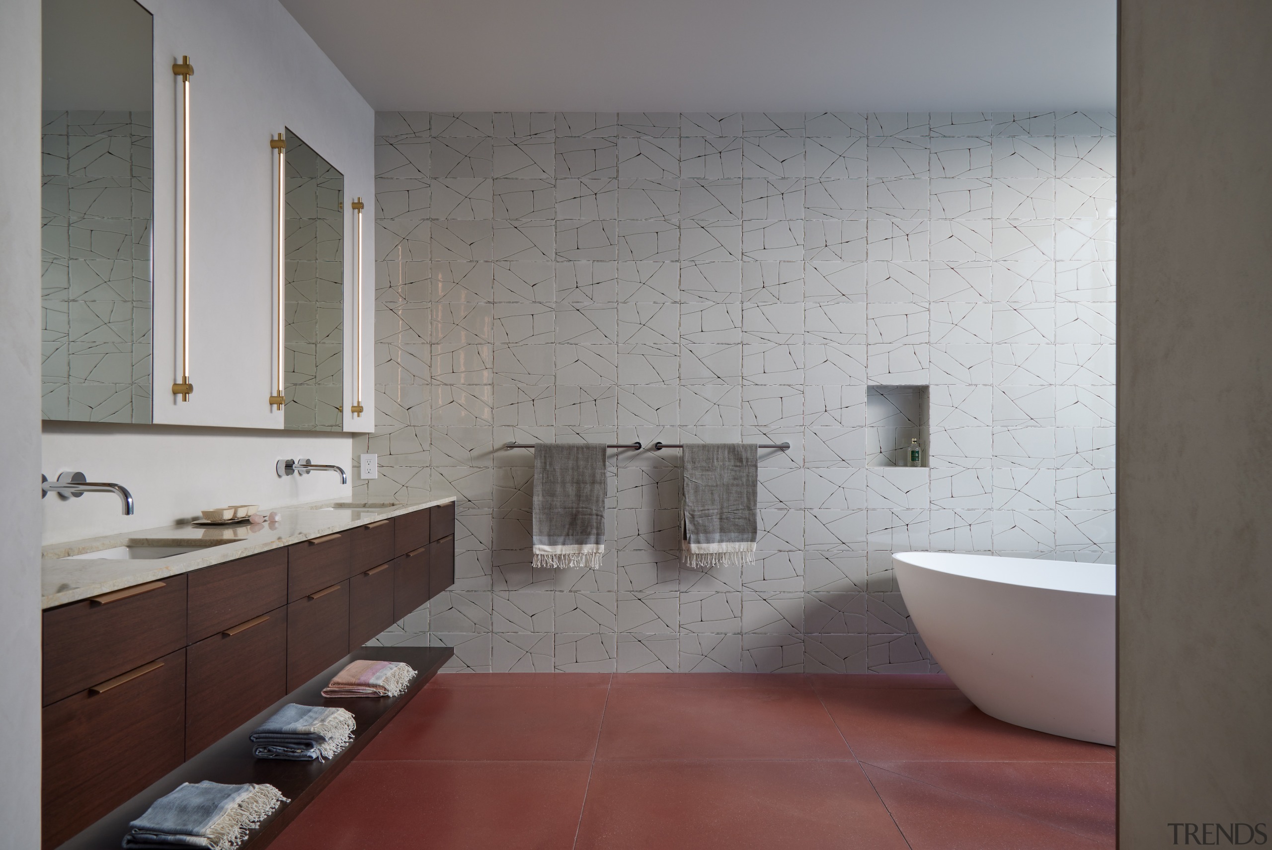 Another bathroom in the generous-sized home. 