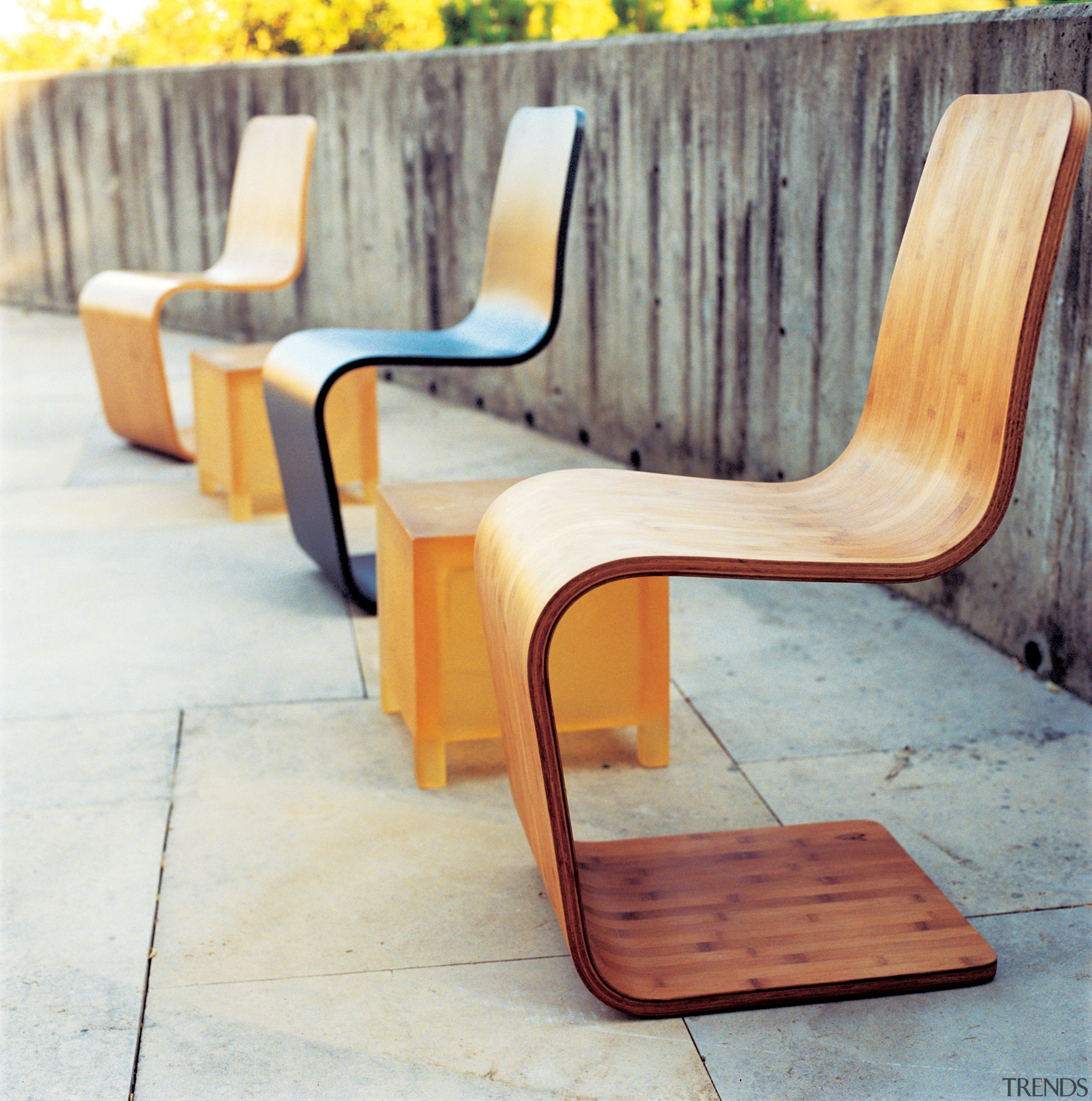 view of the natural, chrry or ebony modern chair, floor, furniture, outdoor furniture, plywood, product design, table, wood, gray, white