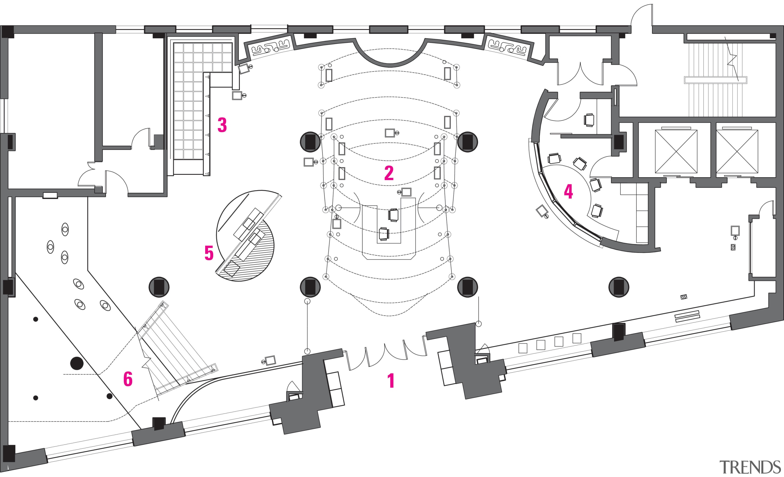 A legend plan of the first floor in angle, area, design, diagram, drawing, engineering, floor plan, line, plan, product, product design, structure, white