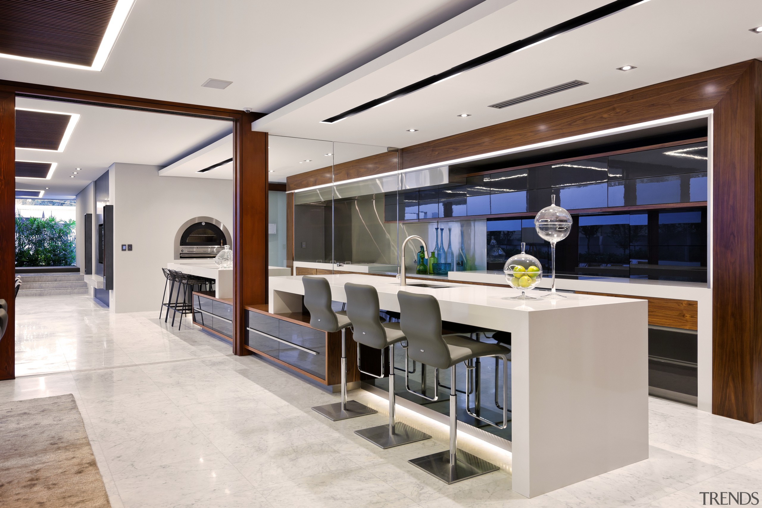 Dining and Kitchen area - Dining and Kitchen interior design, kitchen, white