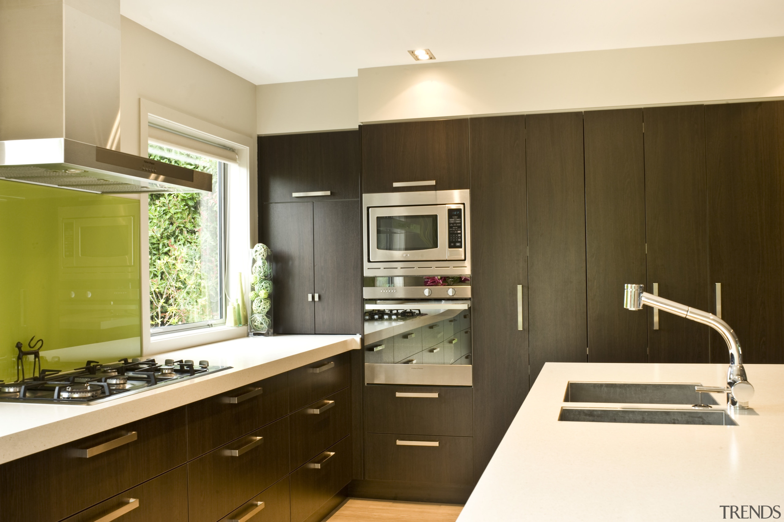 Image of a kitchen which features joinery by cabinetry, countertop, interior design, kitchen, real estate, room, orange, brown