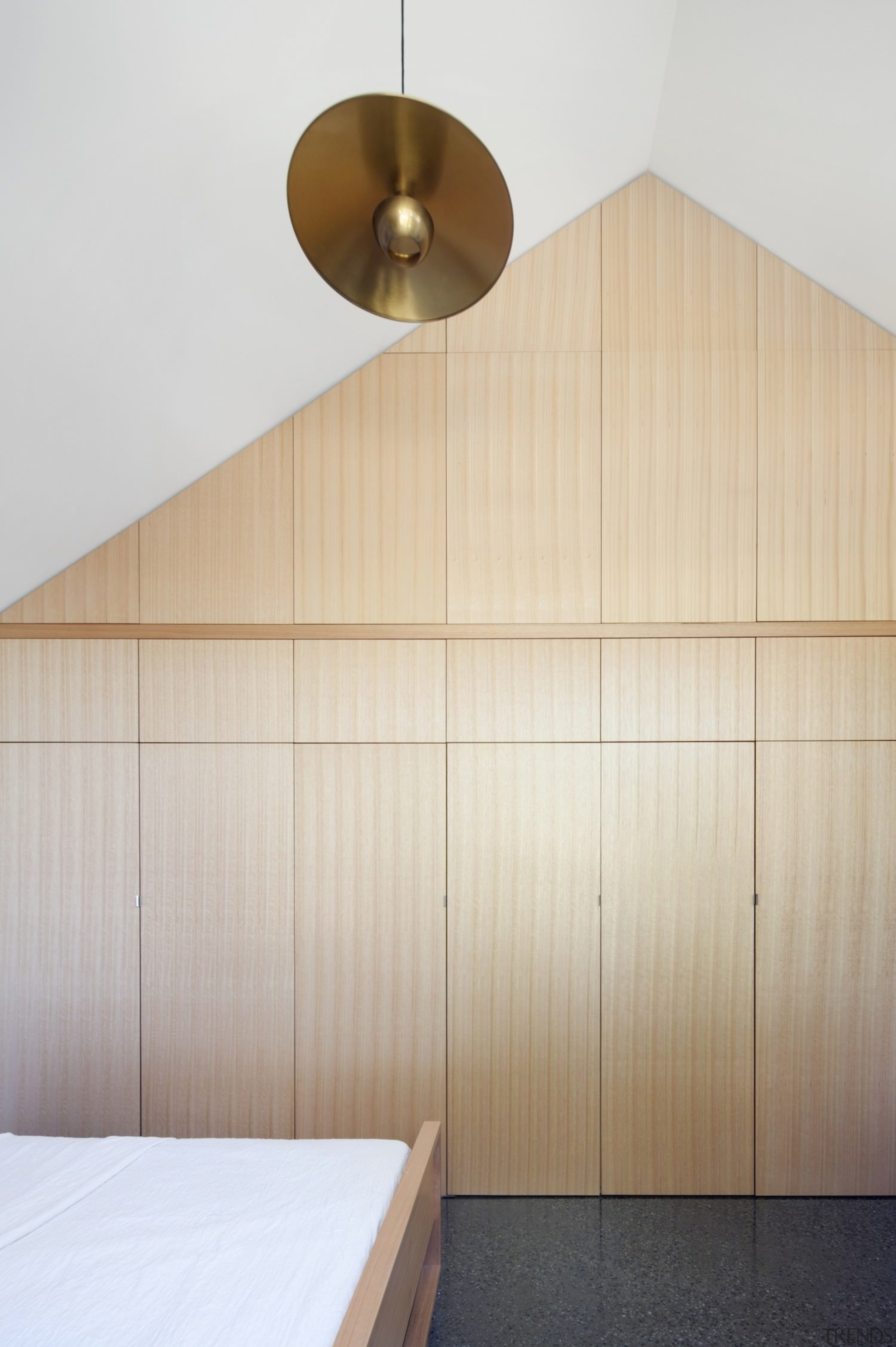 Architect: Steffen Welsch ArchitectsPhotography by Shannon McGrath architecture, ceiling, interior design, lighting, plywood, product design, wall, wood, gray