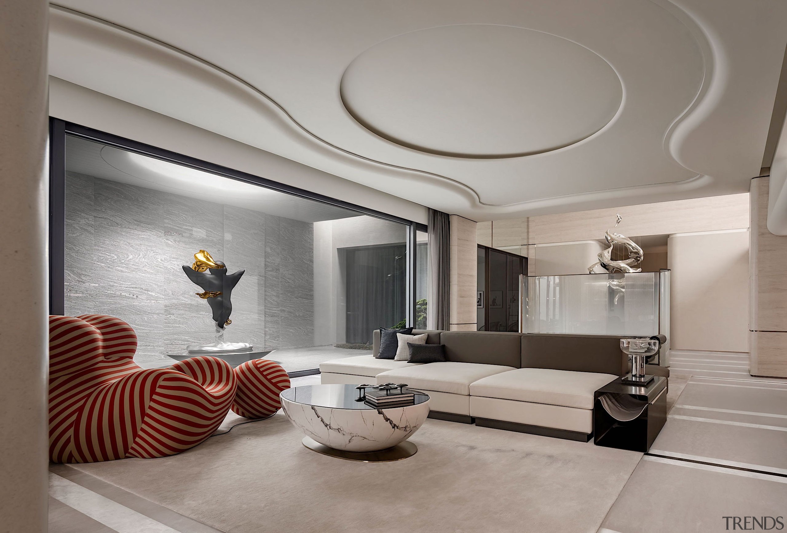 Reception room and the artworks - A poetic 