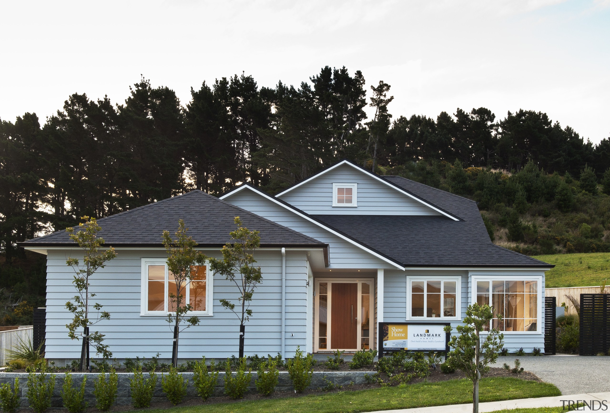 exterior of house - exterior of house - cottage, elevation, estate, facade, farmhouse, home, house, landscape, property, real estate, residential area, roof, siding, suburb, black, white