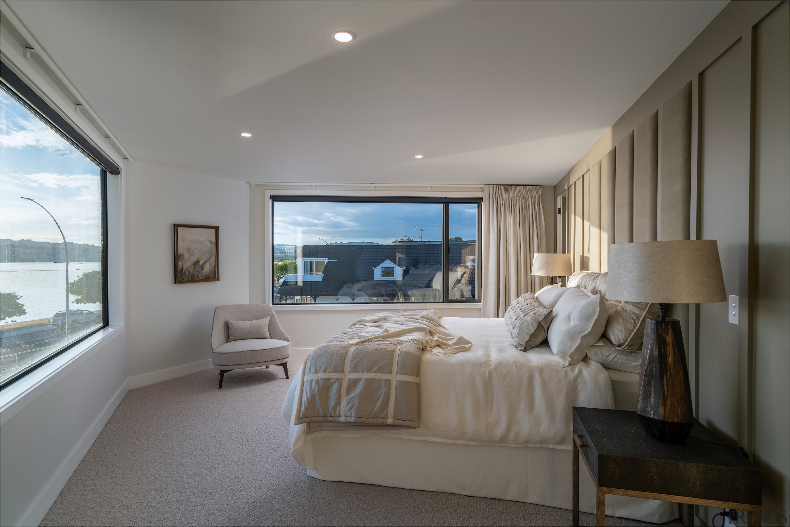 Master bedroom with views to die for. - 