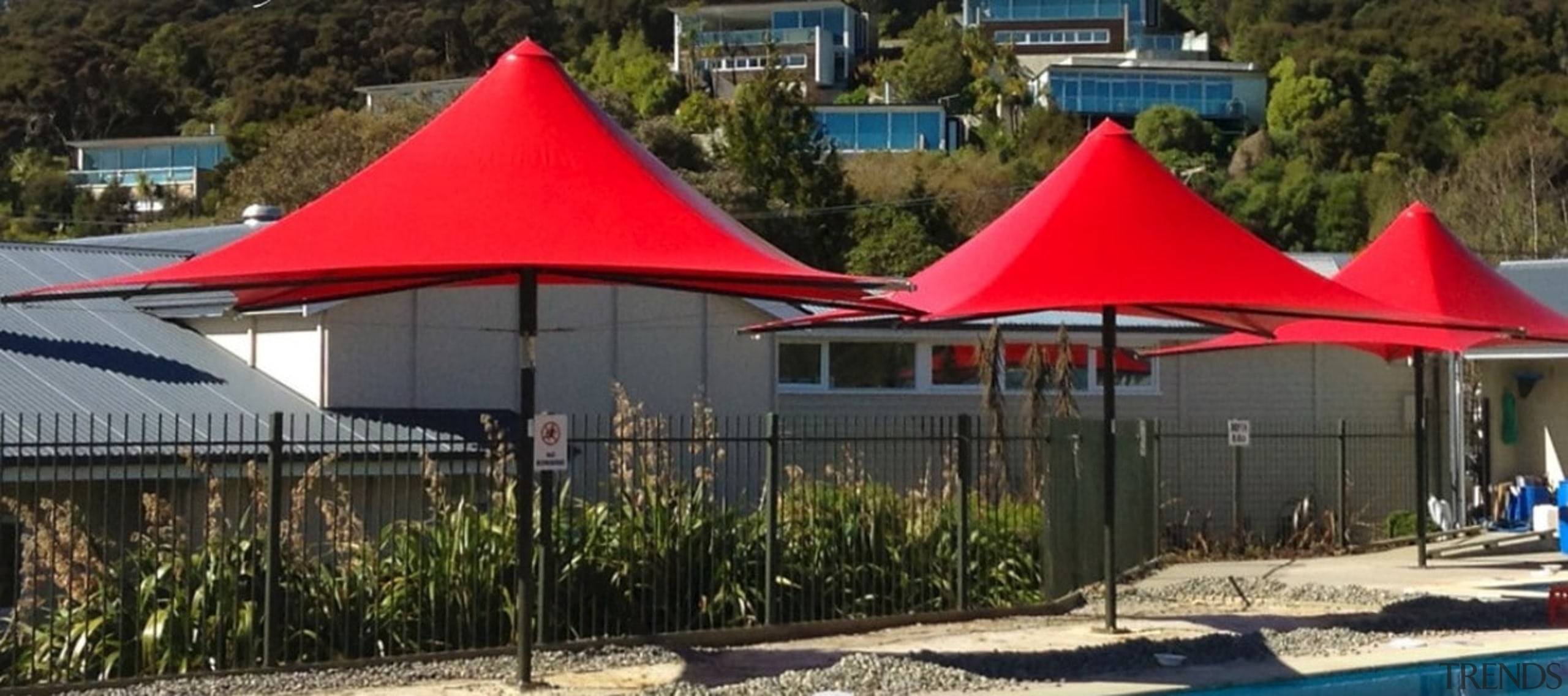 Summit Parasols - canopy | outdoor structure | canopy, outdoor structure, real estate, shade, tent, umbrella, brown