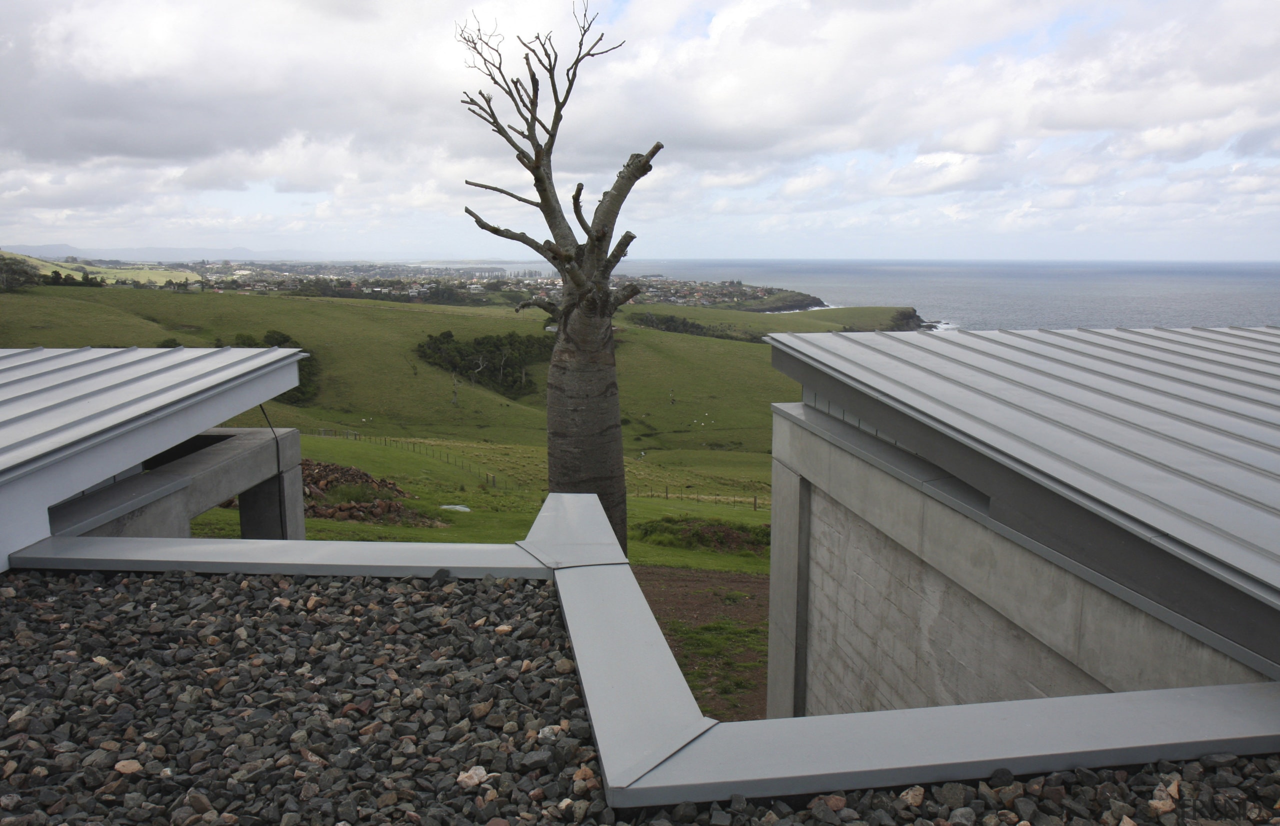 View of the roofing materials supplied by Architectural architecture, house, property, real estate, roof, sky, tree, white