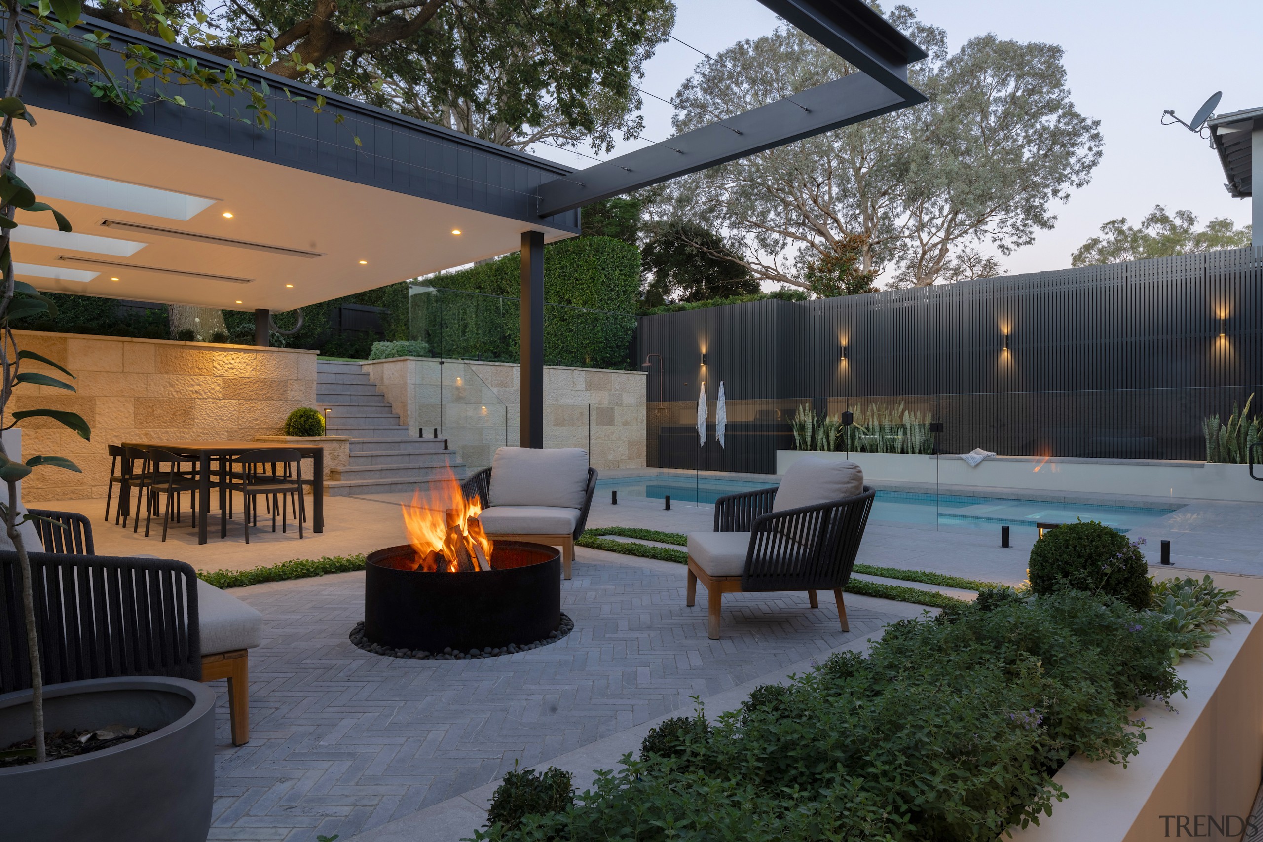 Fire always looks best at night. - Seamless 