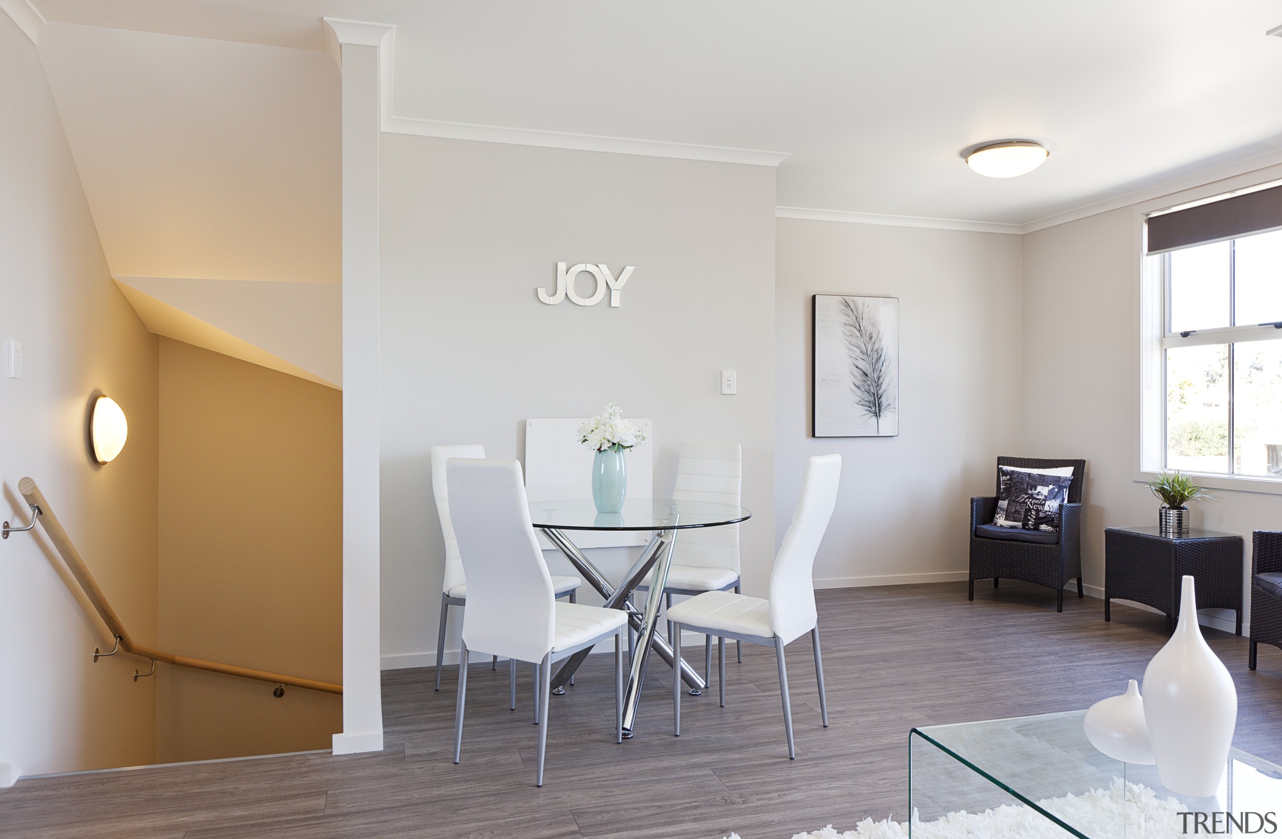 Touch of class  Yellowfox fitout of Cameron apartment, ceiling, floor, home, house, interior design, living room, property, real estate, room, table, wall, gray