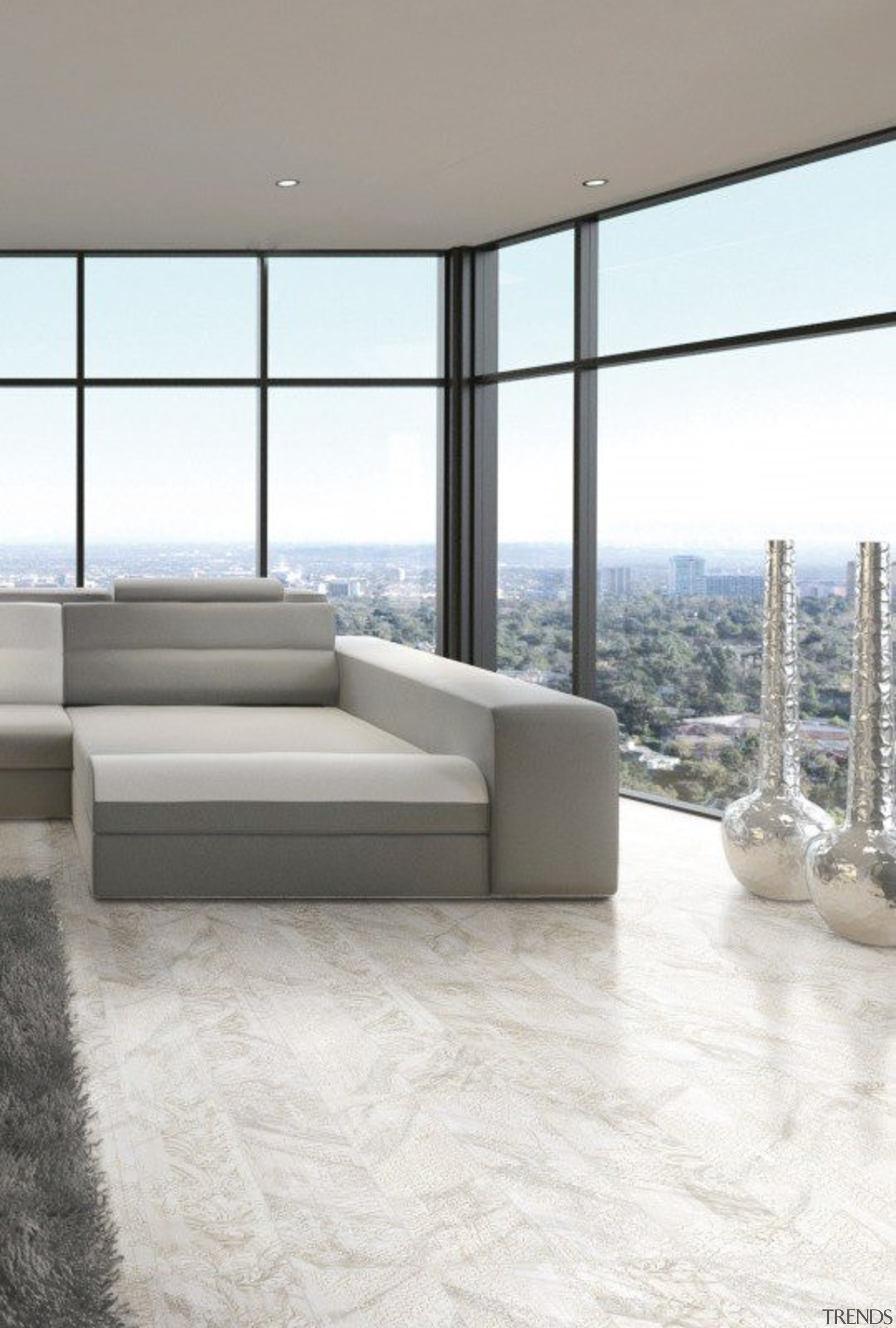 I Marmi - angle | architecture | couch angle, architecture, couch, floor, flooring, furniture, home, interior design, living room, table, window, white, gray