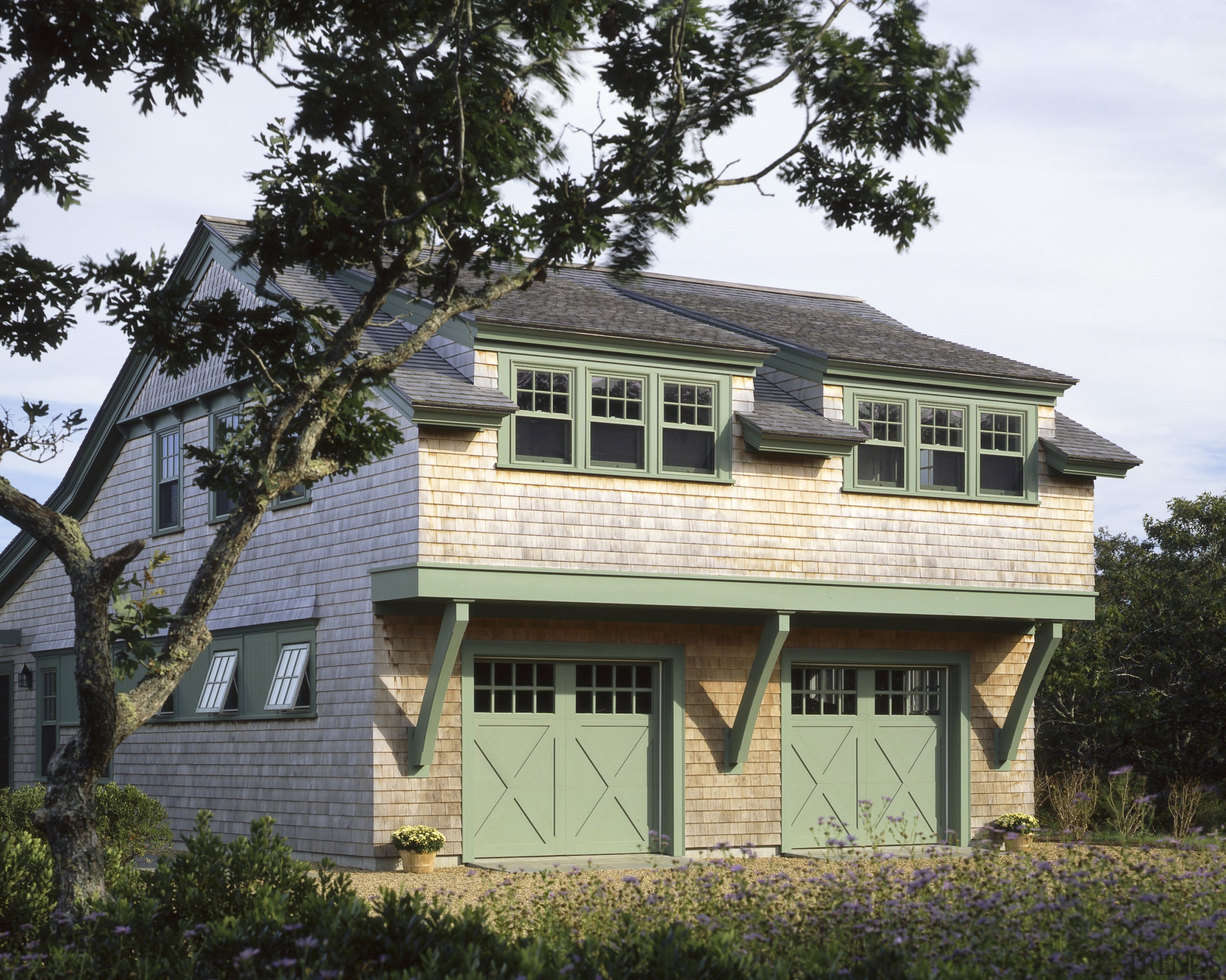 Exterior view of the house, shingle siding, shinlge building, cottage, elevation, estate, facade, farmhouse, home, house, property, real estate, residential area, roof, siding, window, white, black