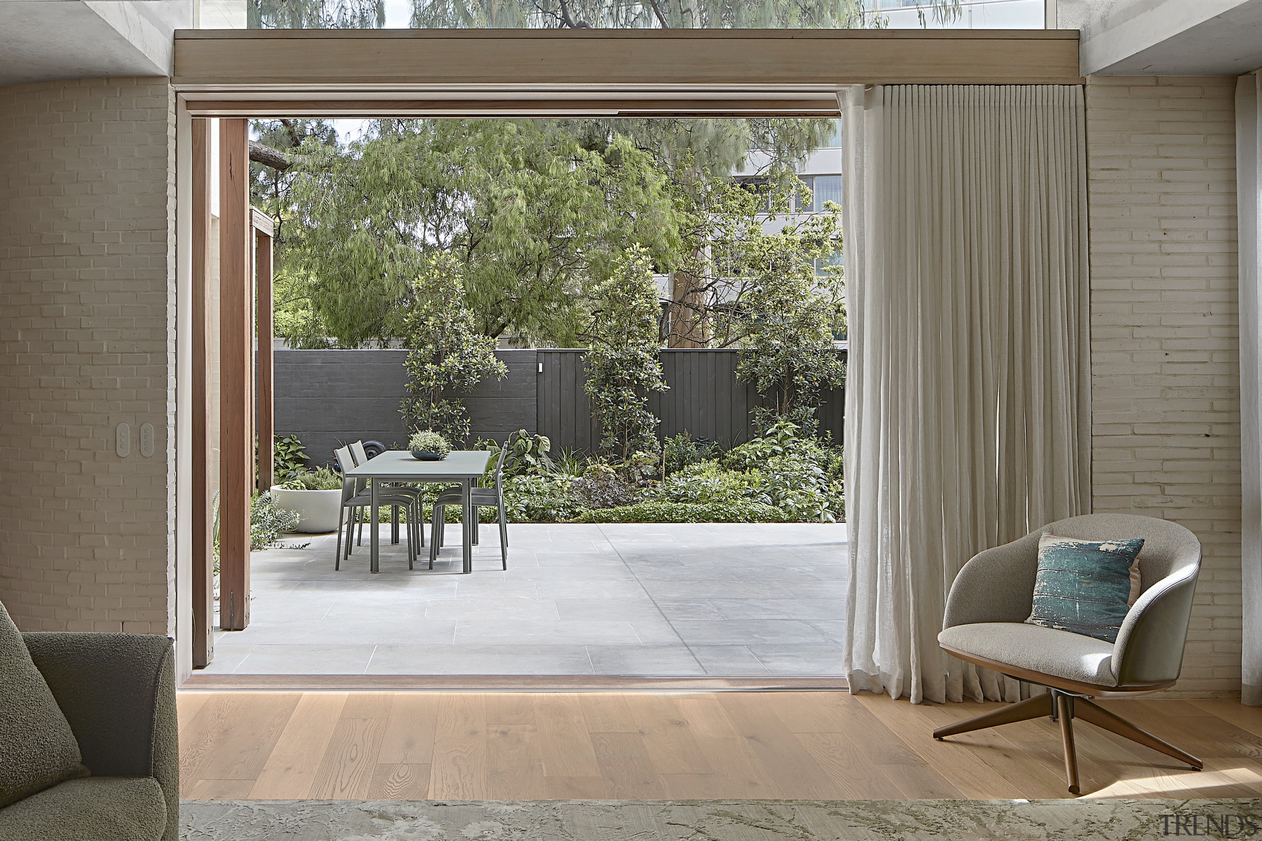 Living room – with pocket sliders slid off 