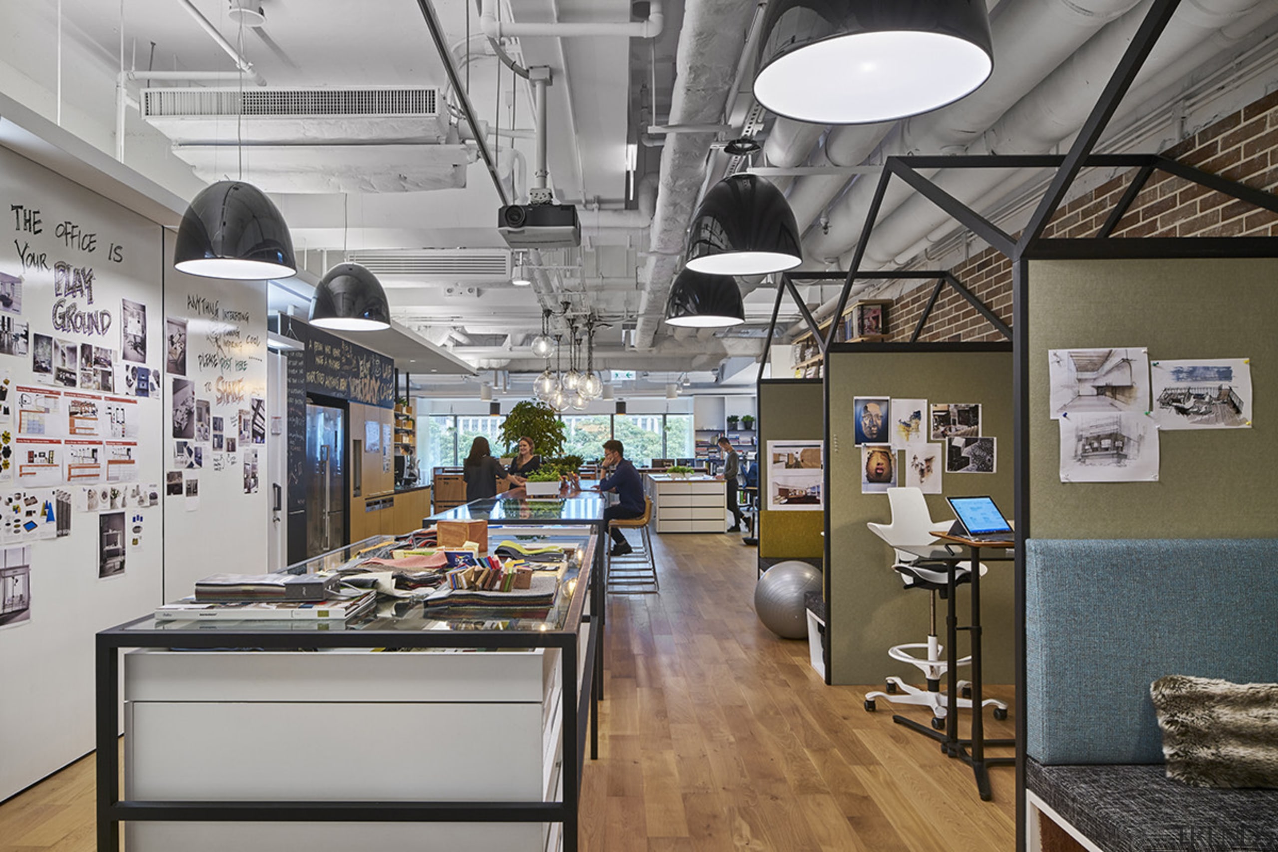 The new M Moser Hong Kong office has interior design, gray