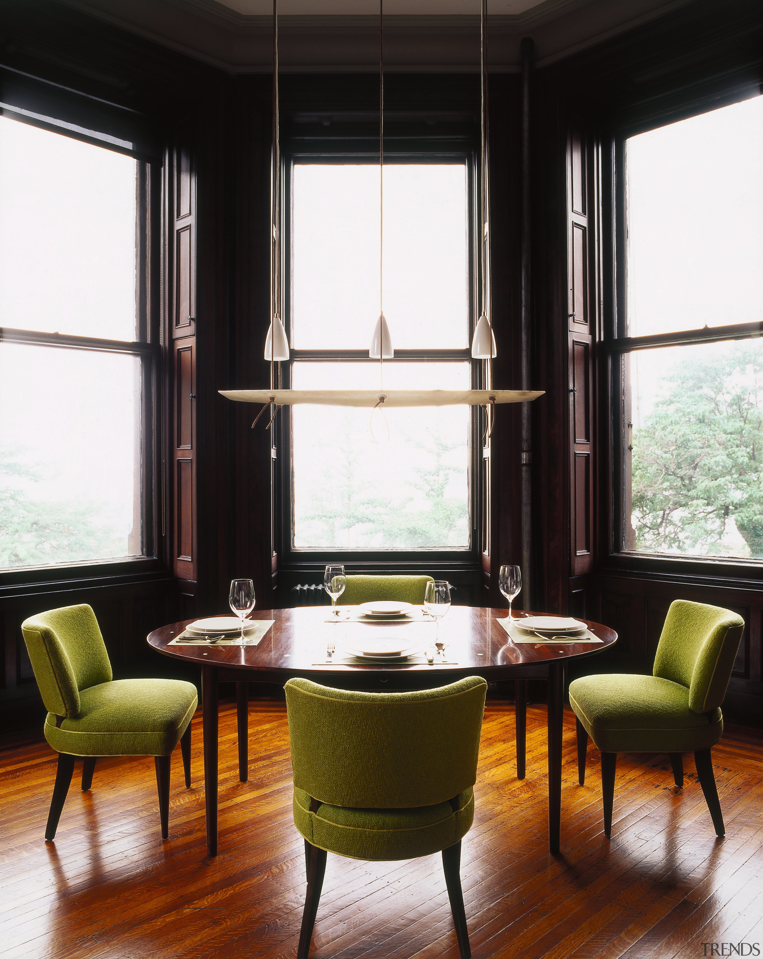 The homes formal dining area. - The homes chair, furniture, interior design, living room, room, table, window, black, white