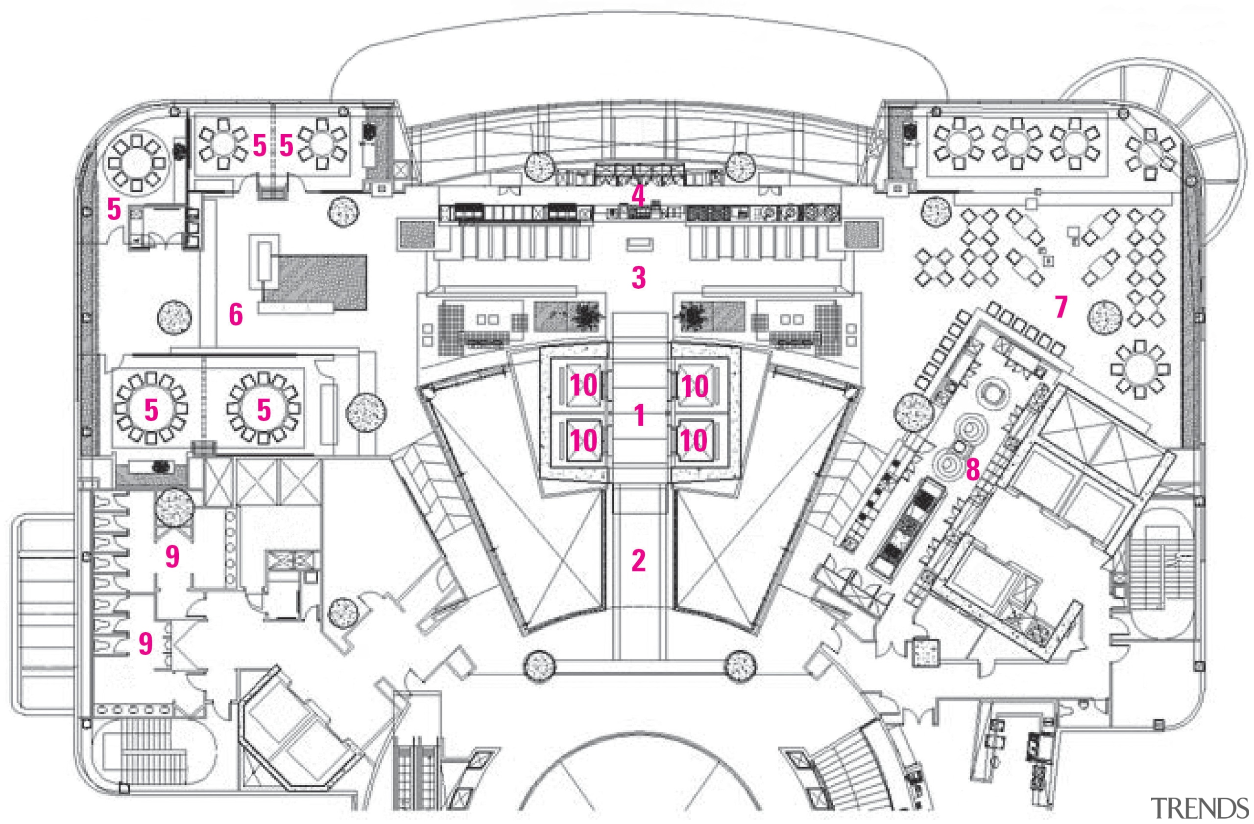 Floor plan diagram for restaurant. - Floor plan architecture, area, artwork, design, diagram, drawing, floor plan, line, line art, plan, product design, residential area, structure, technical drawing, urban design, white