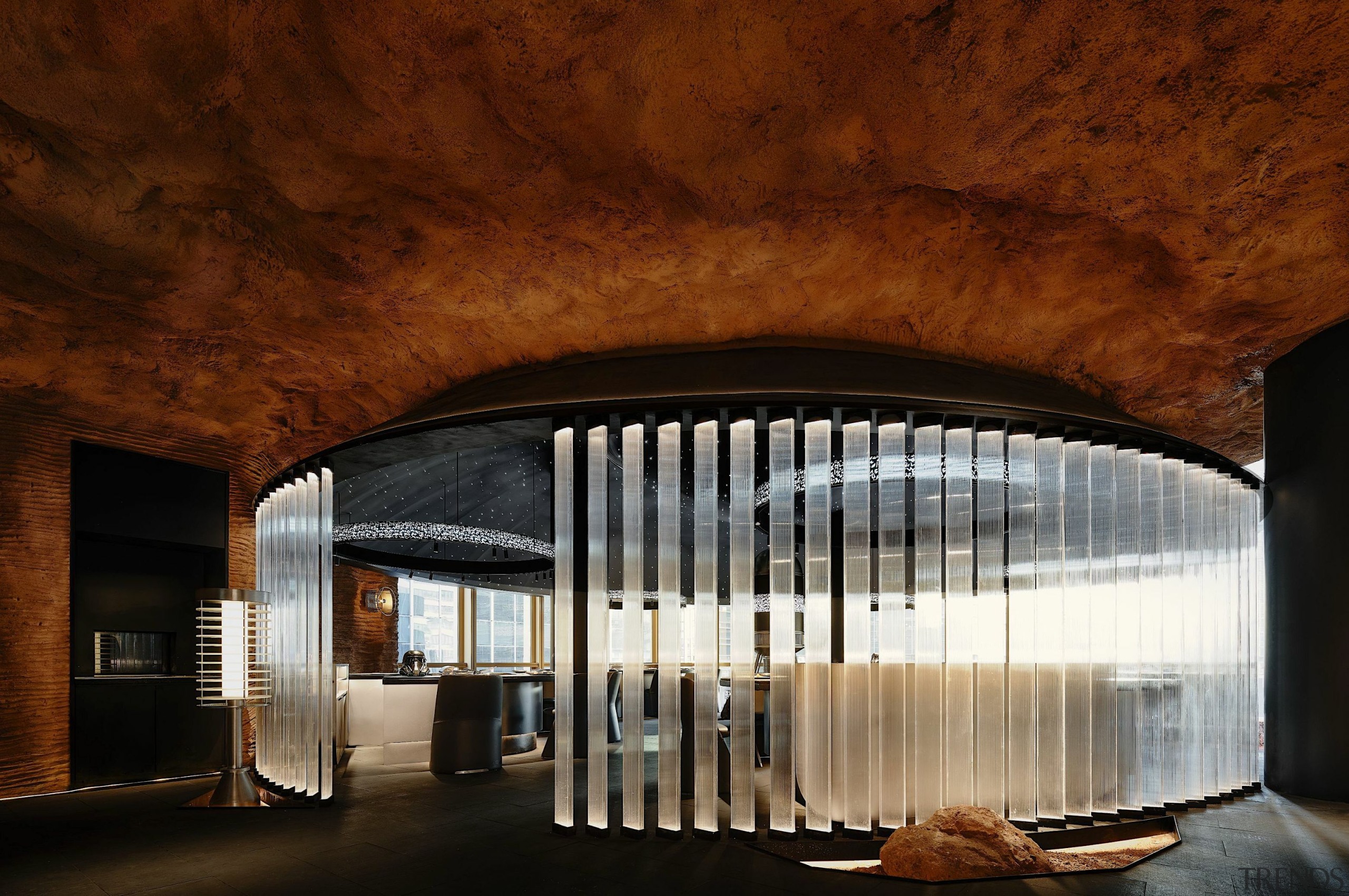 The large private room connects to the exterior 