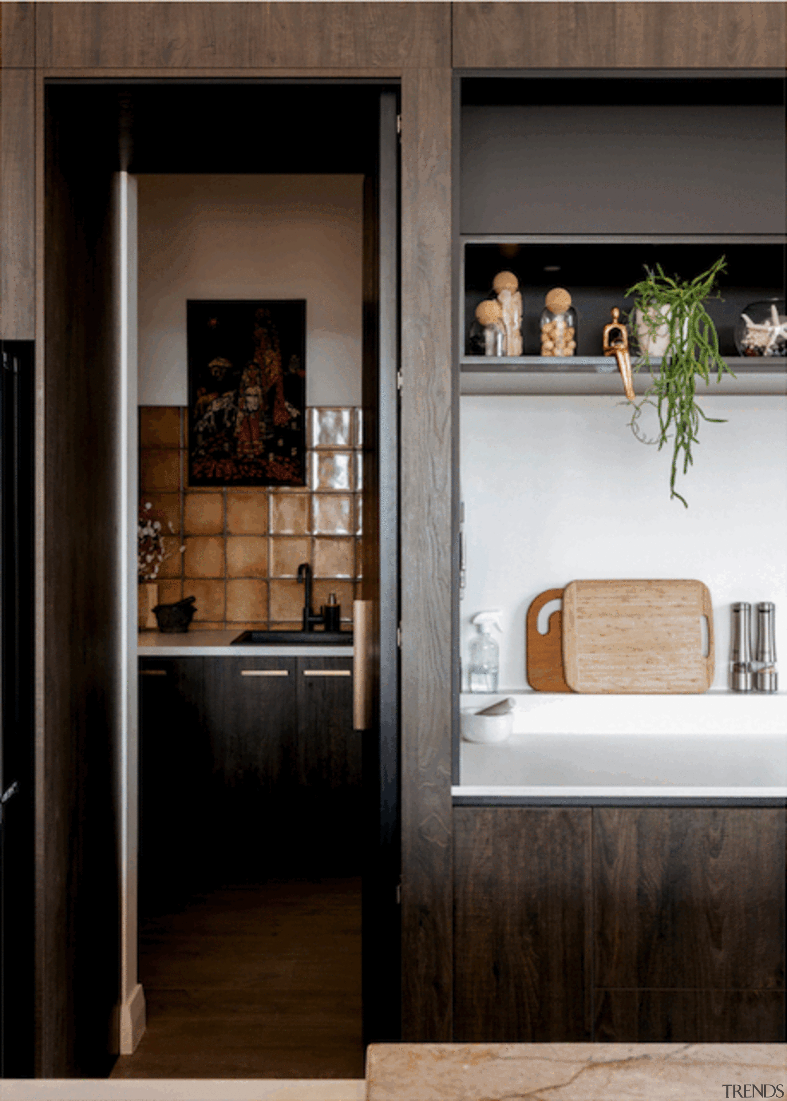 Open sesame – a cabinet door opens to 