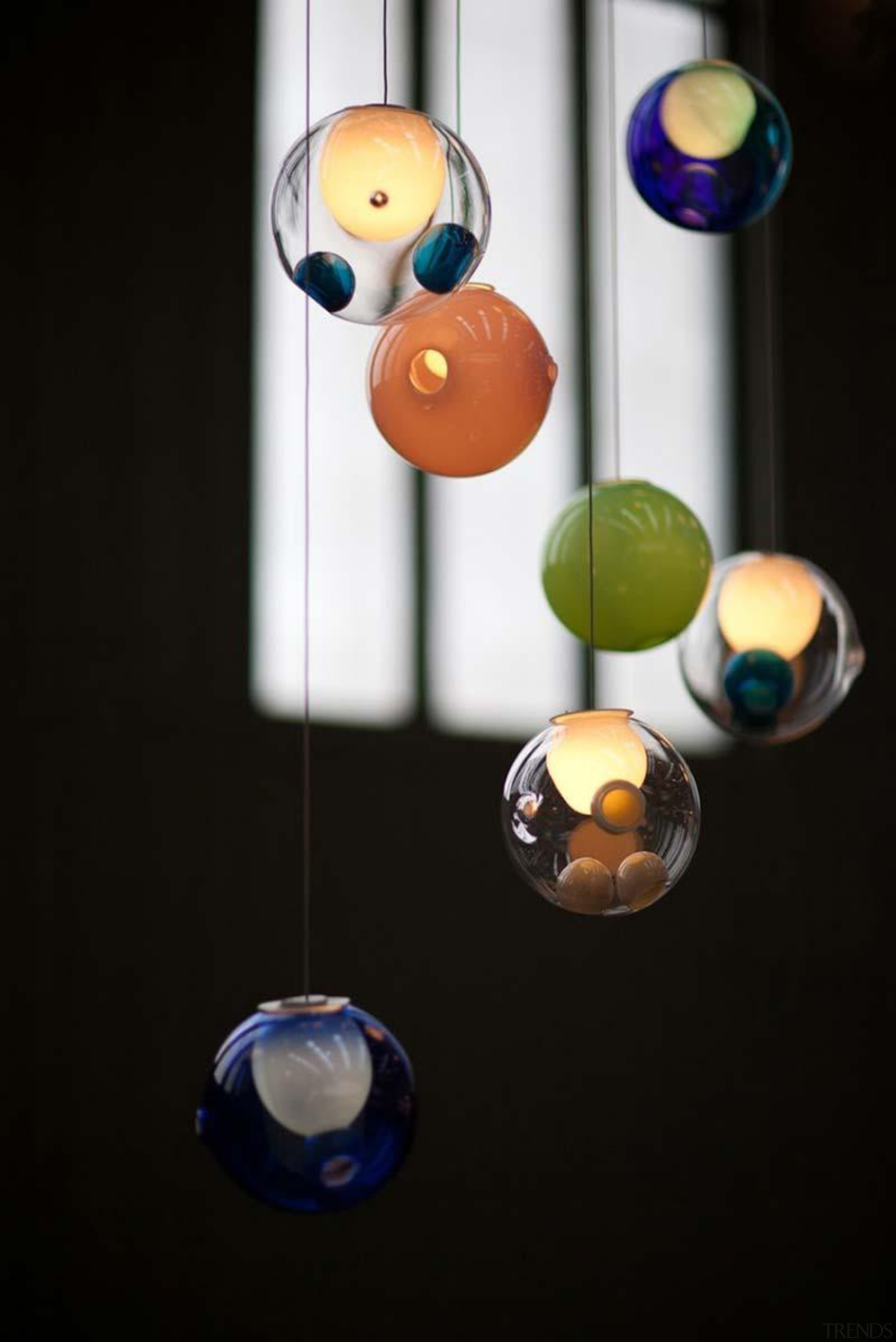 These are low voltage lights; each individual pendant light fixture, lighting, product design, black