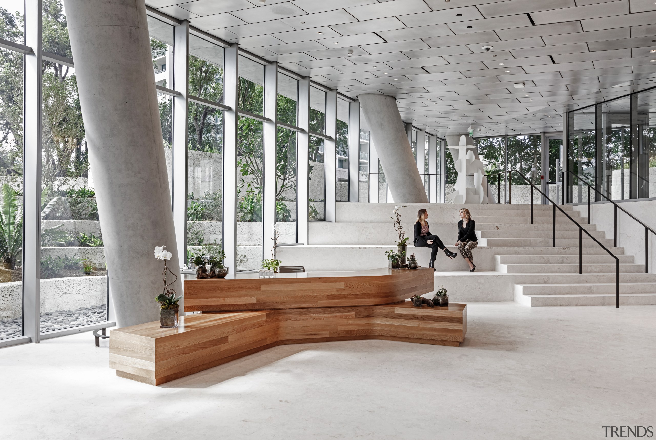 Structural elements seen in the carpark of the architecture, bench, daylighting, furniture, table, tourist attraction, gray