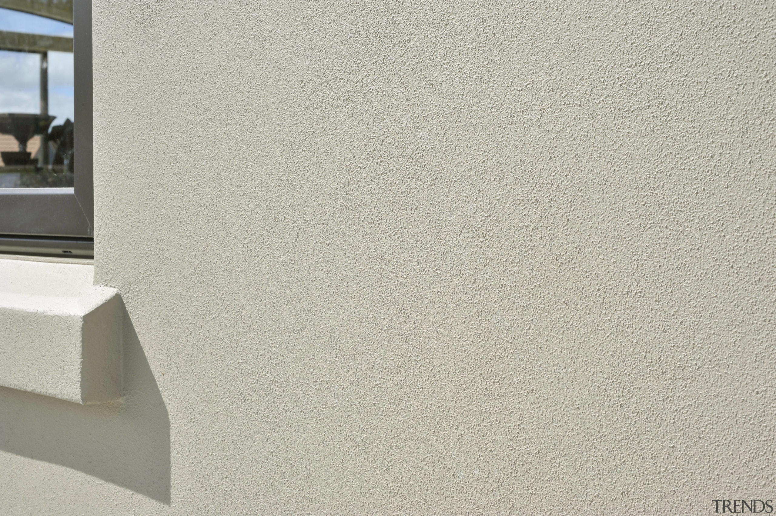 View of exterior cladding on a David Reid floor, product design, wall, gray
