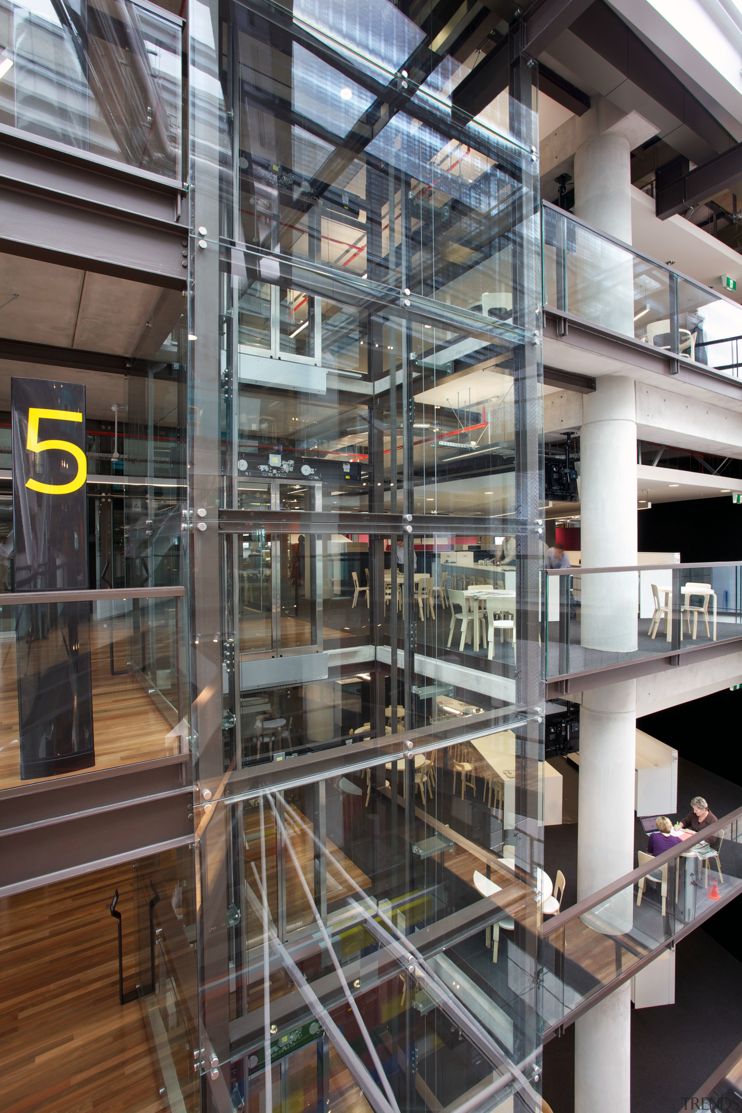 Support act  steelwork by Grayson Engineering - building, glass, gray, black