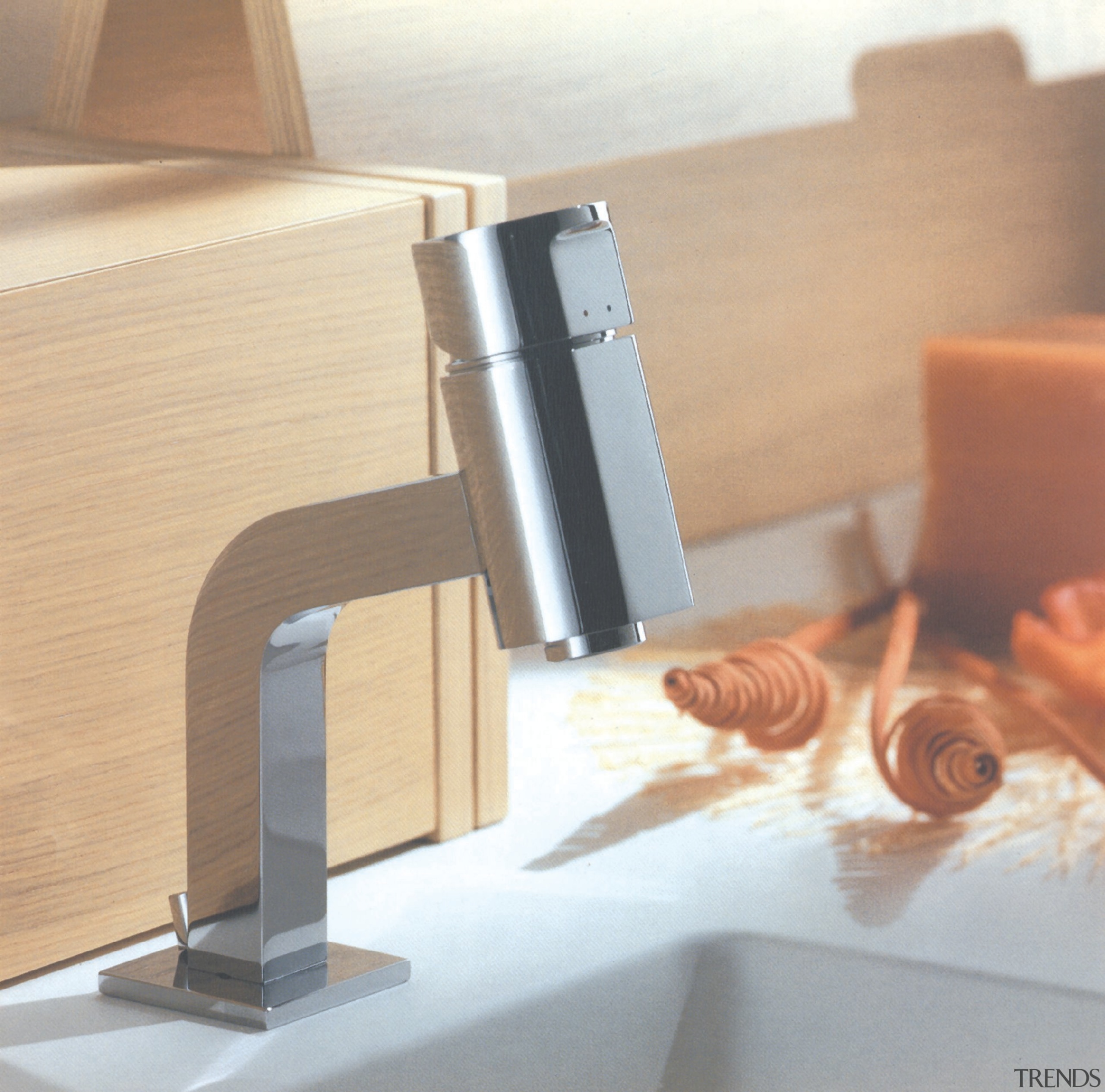 The detail of a tap - The detail product design, tap, wood, orange, white