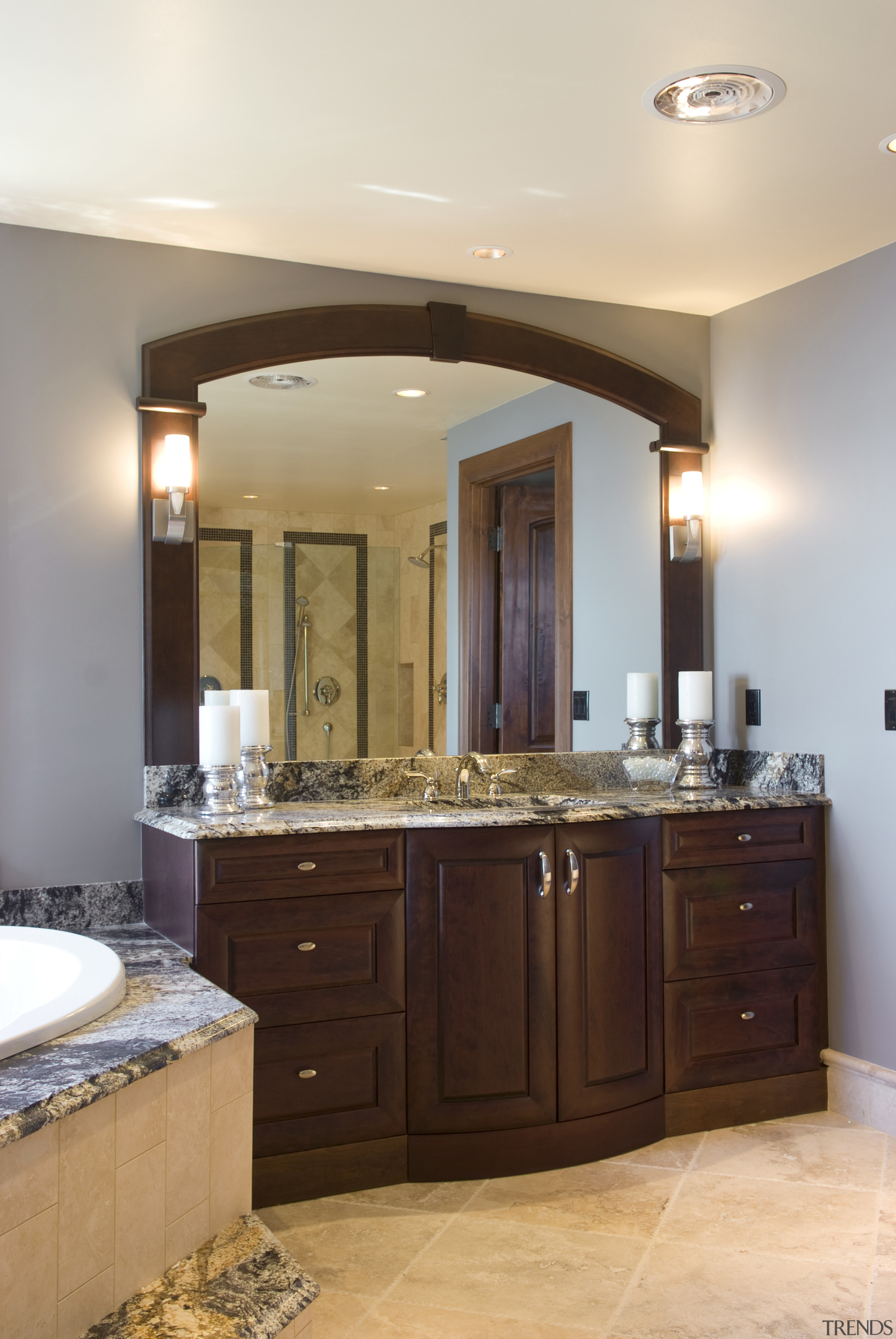 Pacific Crest Industries design and manufacture custom cabinetry bathroom, bathroom accessory, bathroom cabinet, cabinetry, ceiling, countertop, cuisine classique, estate, floor, flooring, home, interior design, kitchen, room, sink, wall, white