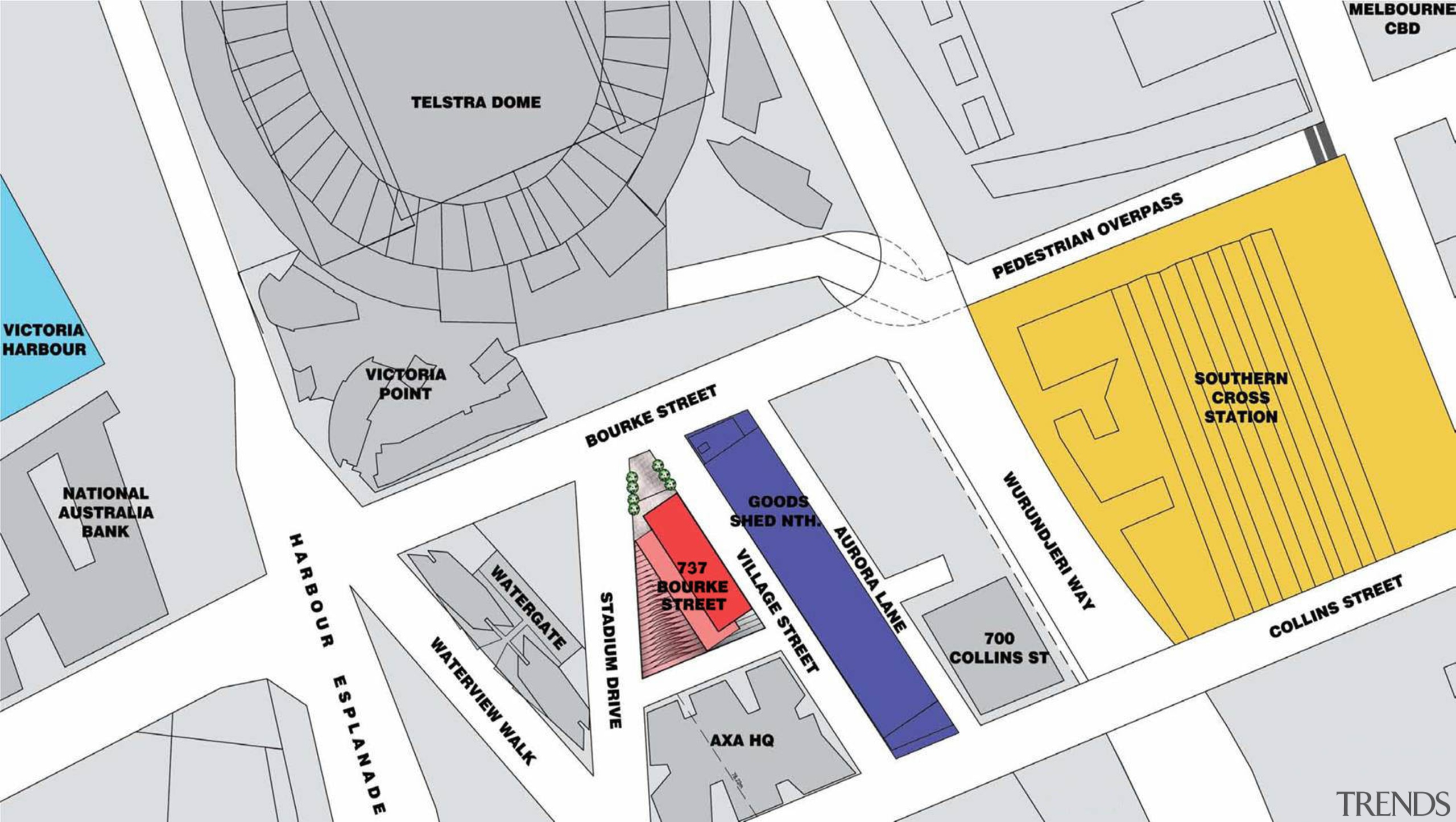 737 Bourke Street is a new development by area, design, diagram, font, line, pattern, plan, product, product design, text, white