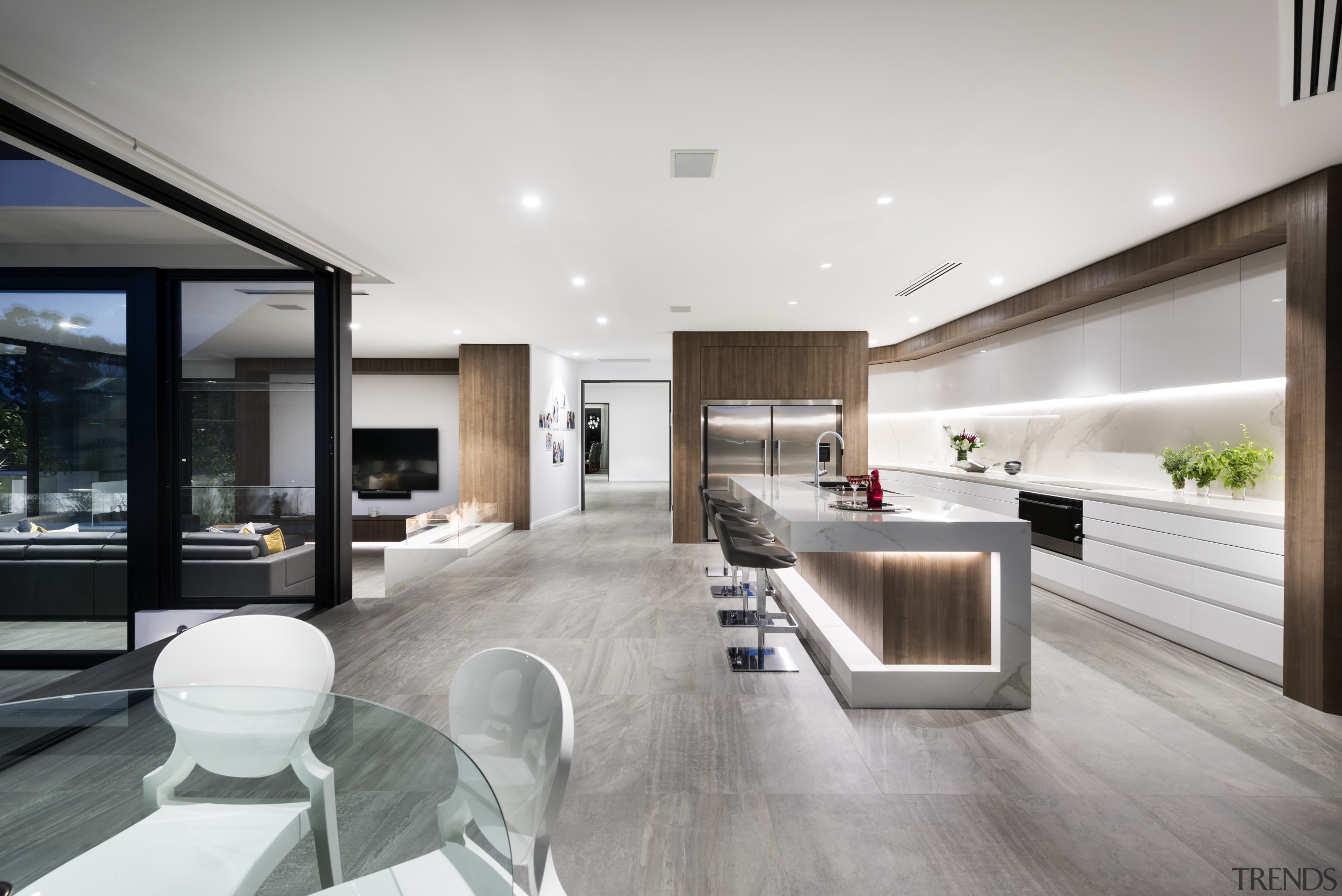 Urbane Projects architecture, countertop, floor, house, interior design, kitchen, living room, real estate, gray