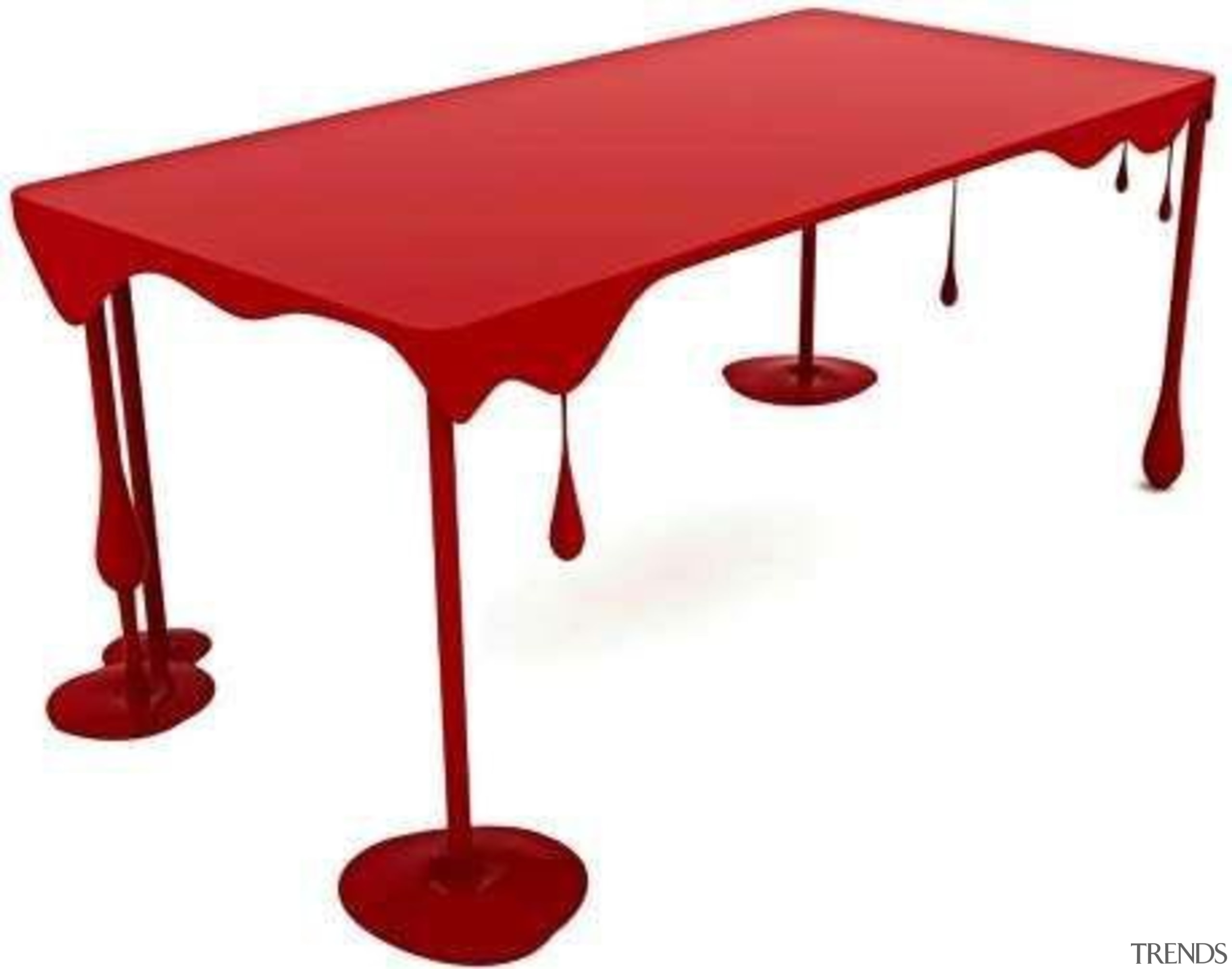 Well if this doesn't put you off your furniture, line, outdoor furniture, outdoor table, product, product design, rectangle, red, table, white