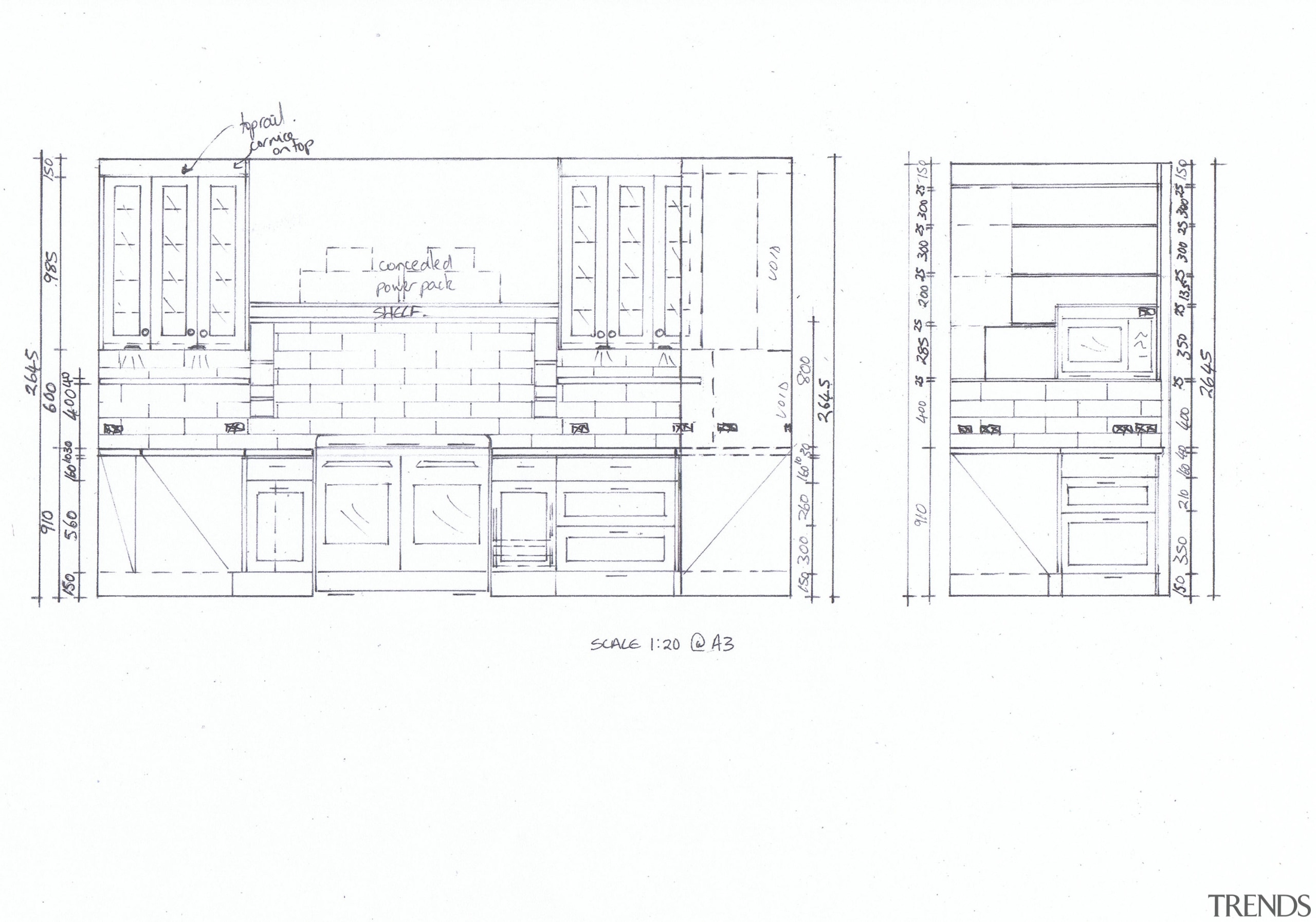 This kitchen was designed by Debra DeLorenzo of architecture, design, diagram, drawing, engineering, floor plan, line, plan, product, product design, structure, technical drawing, white