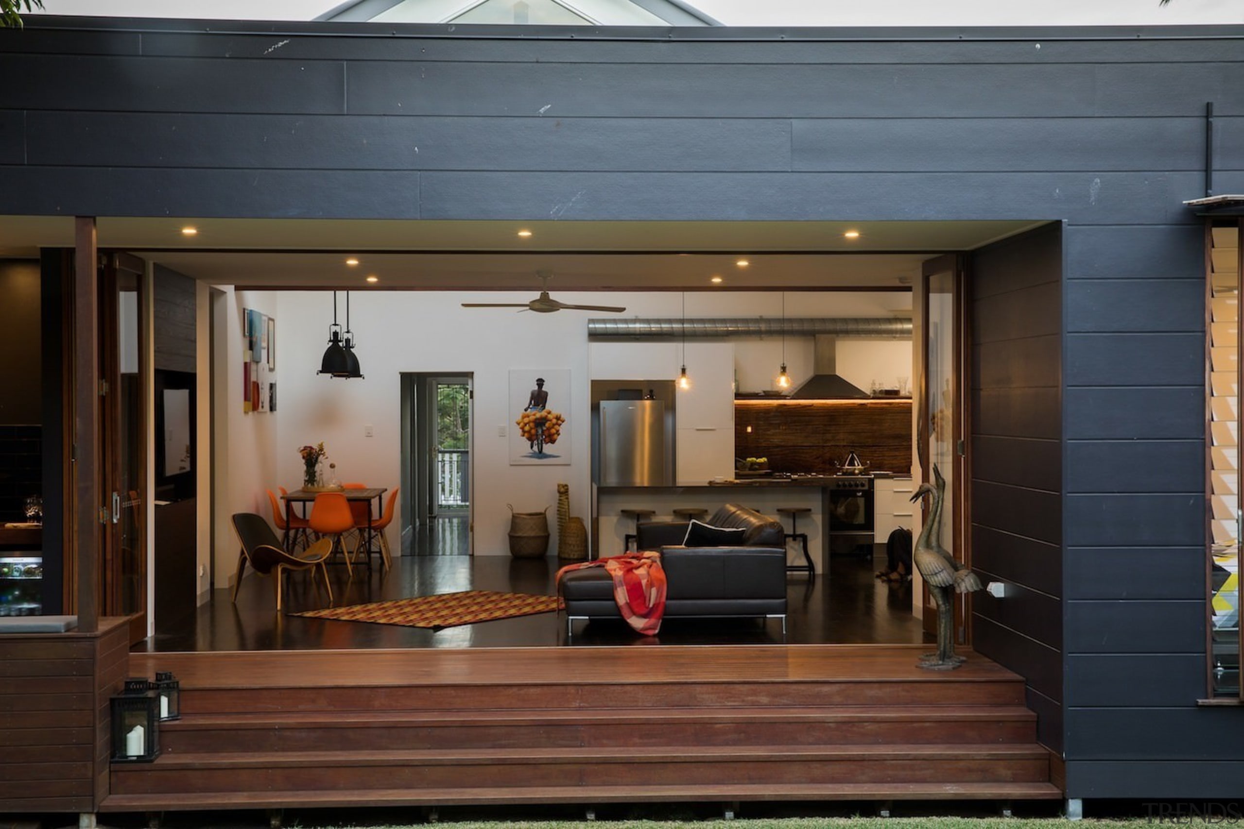 Architect: Blue Giraffe StudioPhotography by md photography door, house, interior design, black, gray