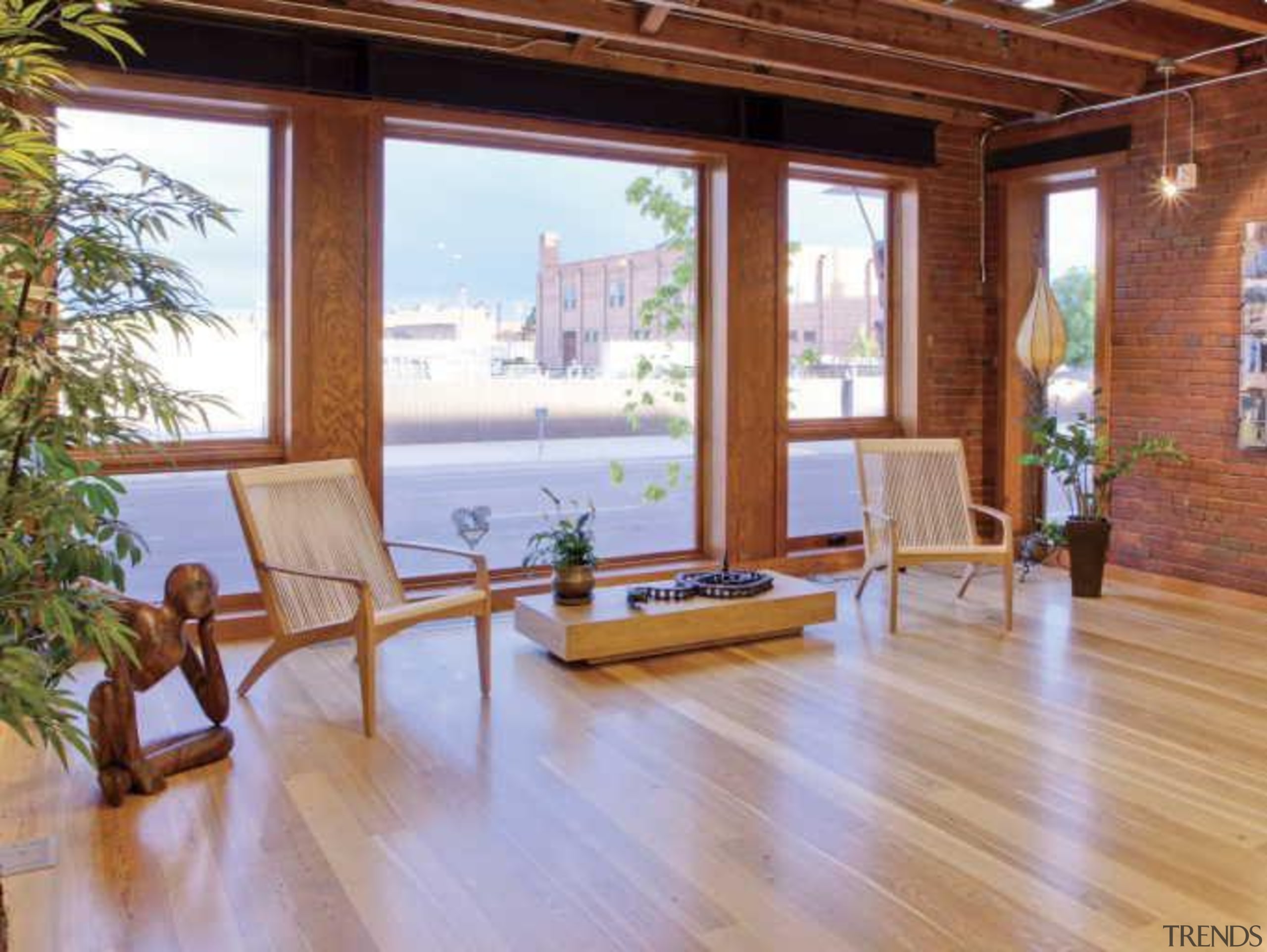 Warmboard provides and eco friendly, quiet and efficient deck, estate, floor, flooring, hardwood, home, house, interior design, laminate flooring, living room, property, real estate, window, wood, wood flooring, wood stain, brown