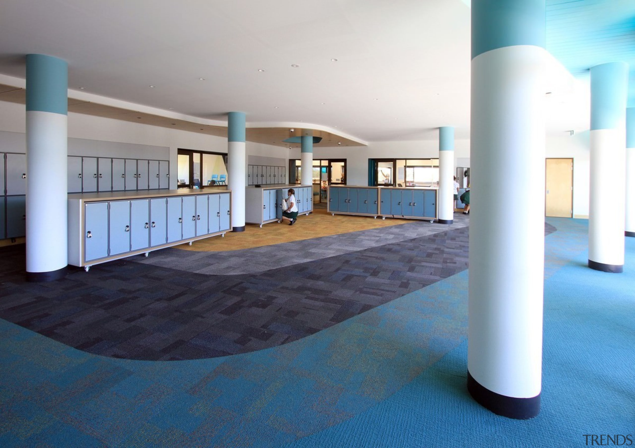 Bunbury Catholic College – Mercy Campus - Bunbury floor, flooring, interior design, leisure centre, lobby, real estate, structure, teal, white