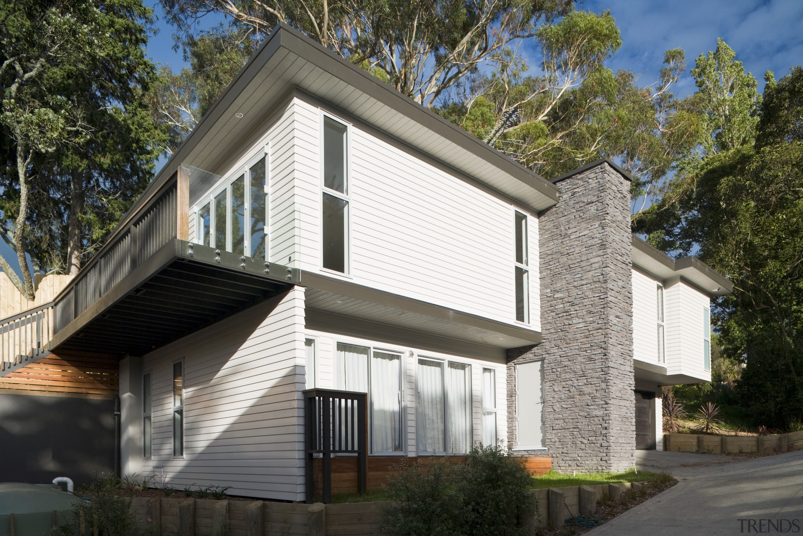 22262 Comtempary new homw palliside cladding by Nz architecture, building, cottage, elevation, facade, home, house, property, real estate, residential area, siding, black