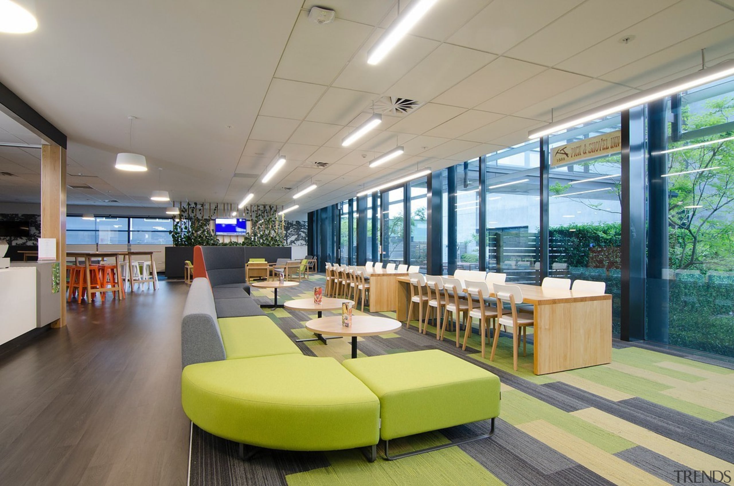 Cafe - architecture | interior design | lobby architecture, interior design, lobby, real estate, gray