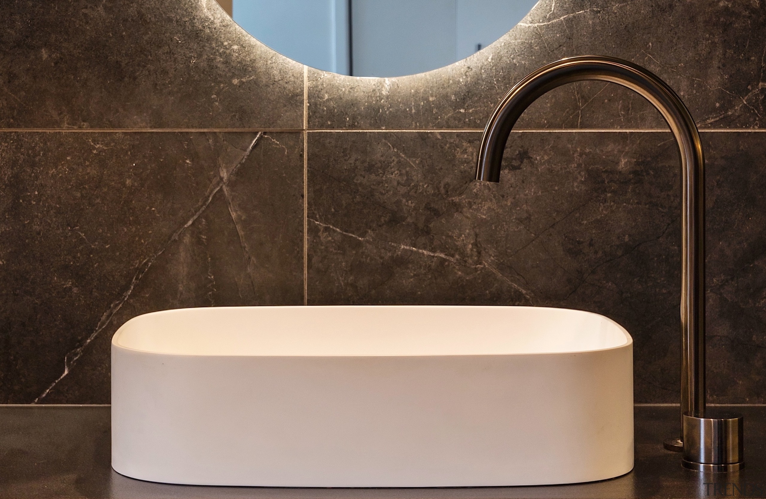 The Sofia basins in Matte White are teemed 