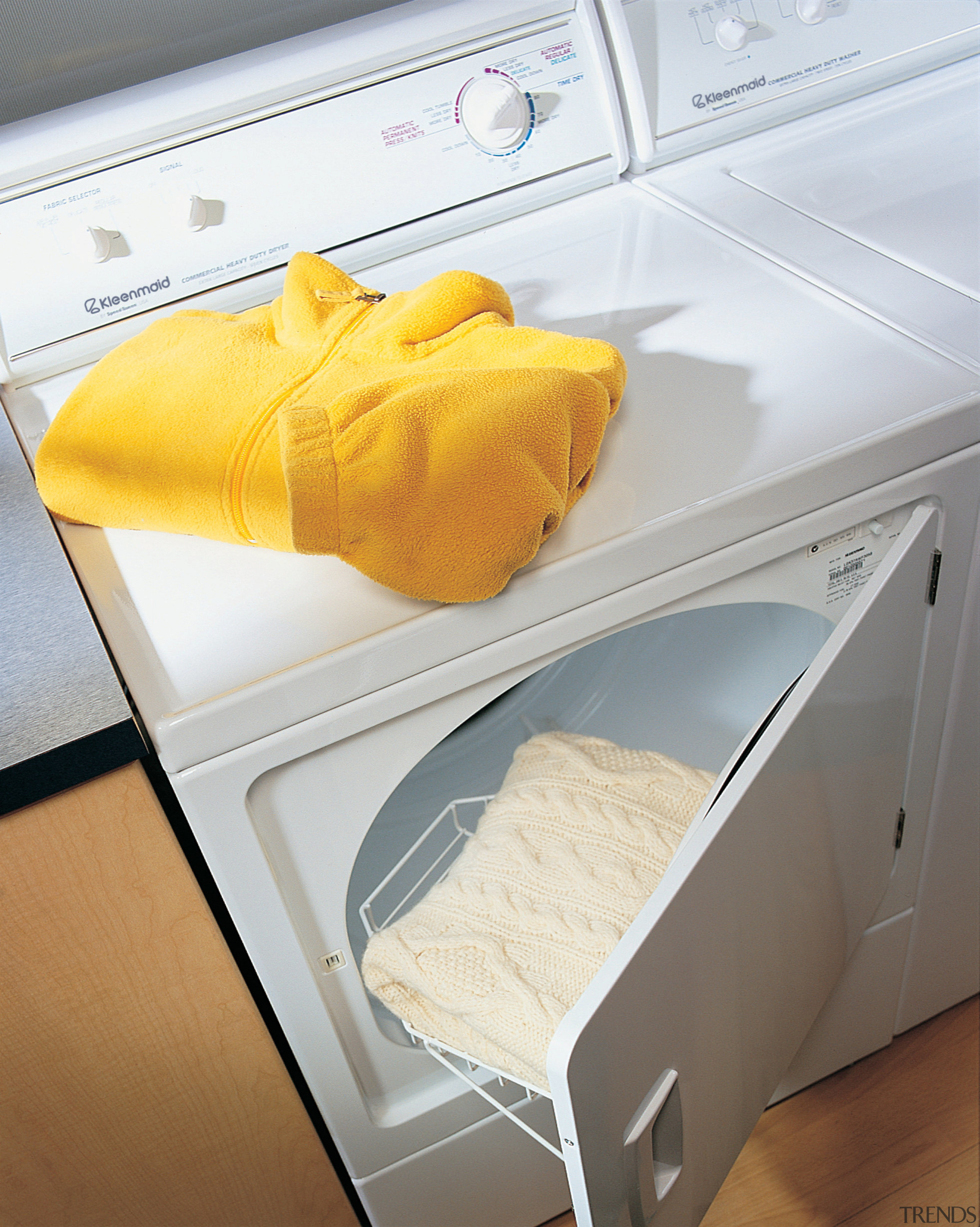 The KFL 1600 Large Capacity Washer features 19 floor, flooring, product, product design, yellow, white, gray