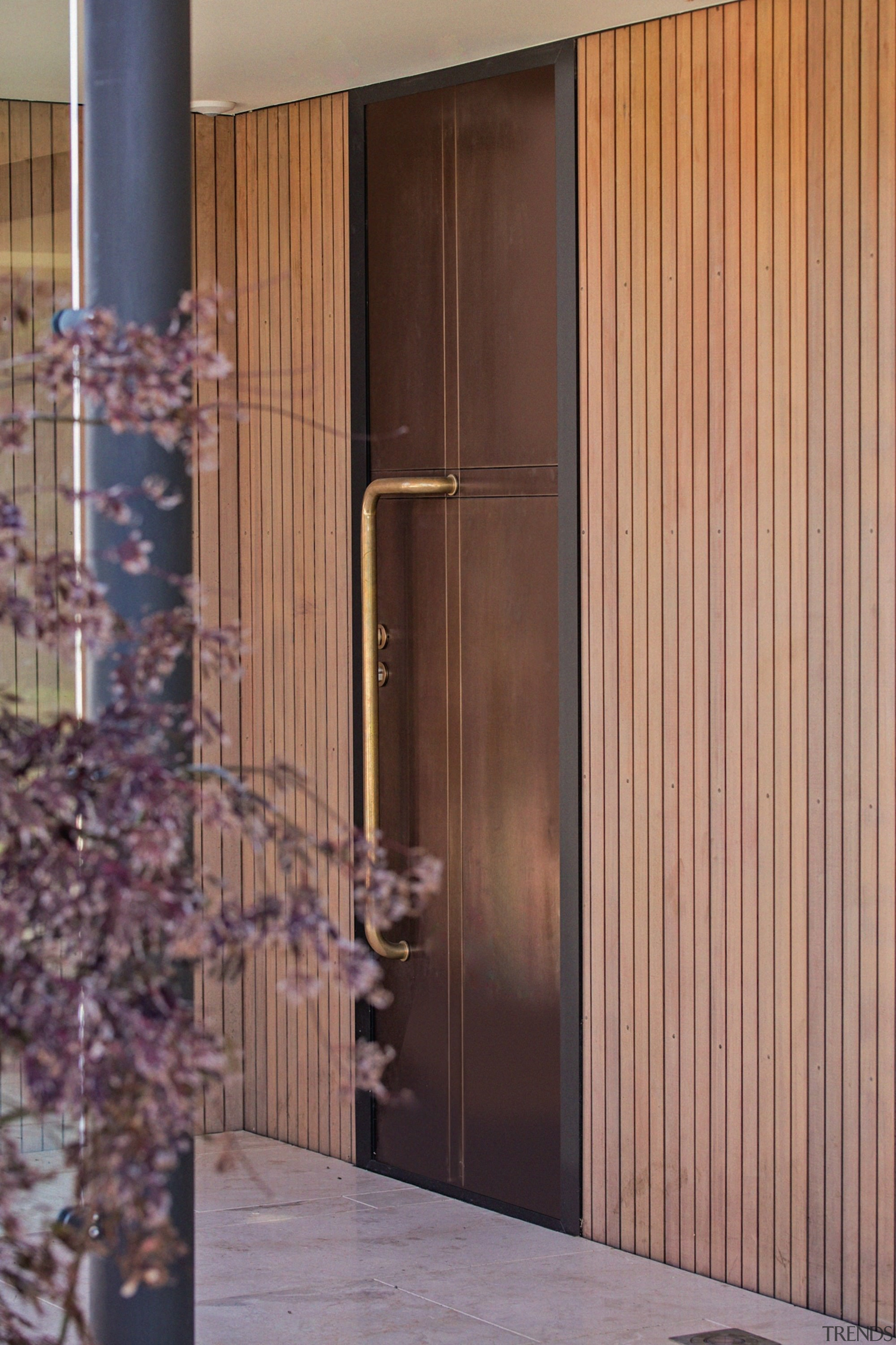 The Lake House – Resene Architectural Design Awards architecture, door, facade, interior design, structure, wall, window covering, window treatment, wood, orange