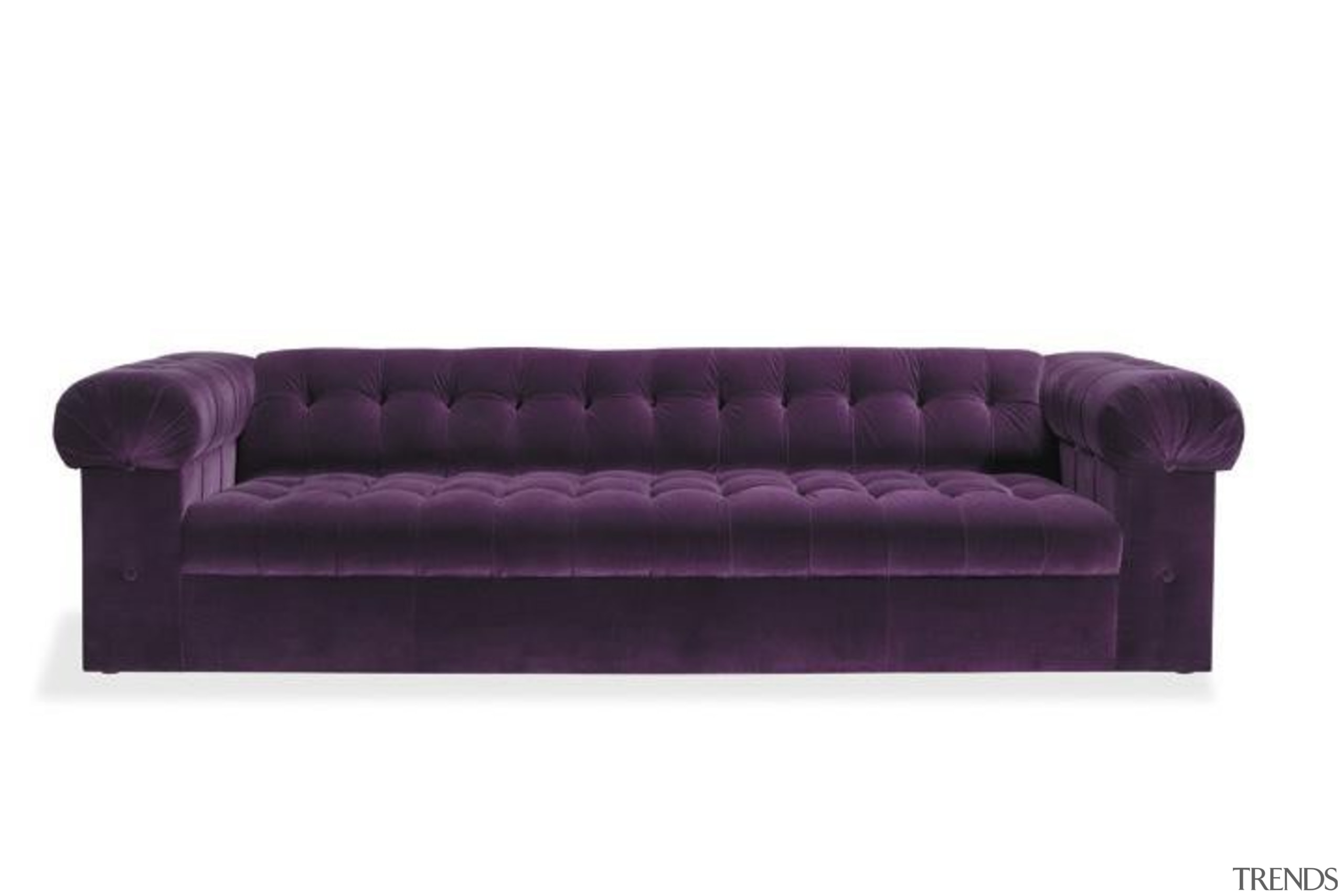 "My natural inclination for grandeur prompts me to angle, couch, furniture, product, product design, purple, sofa bed, white, purple