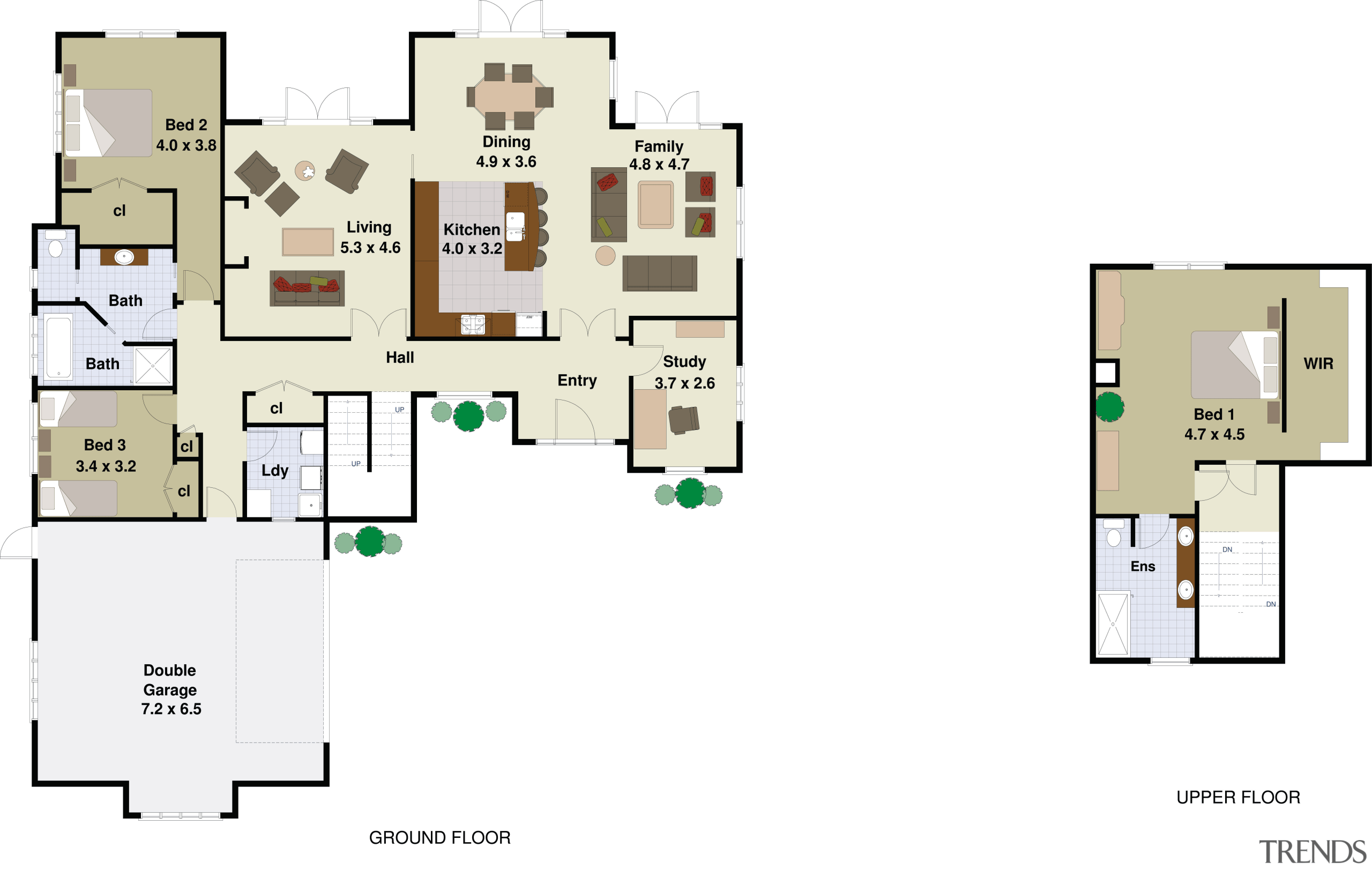 Image of architectural plans for a Landmark Homes area, design, floor plan, plan, product design, white