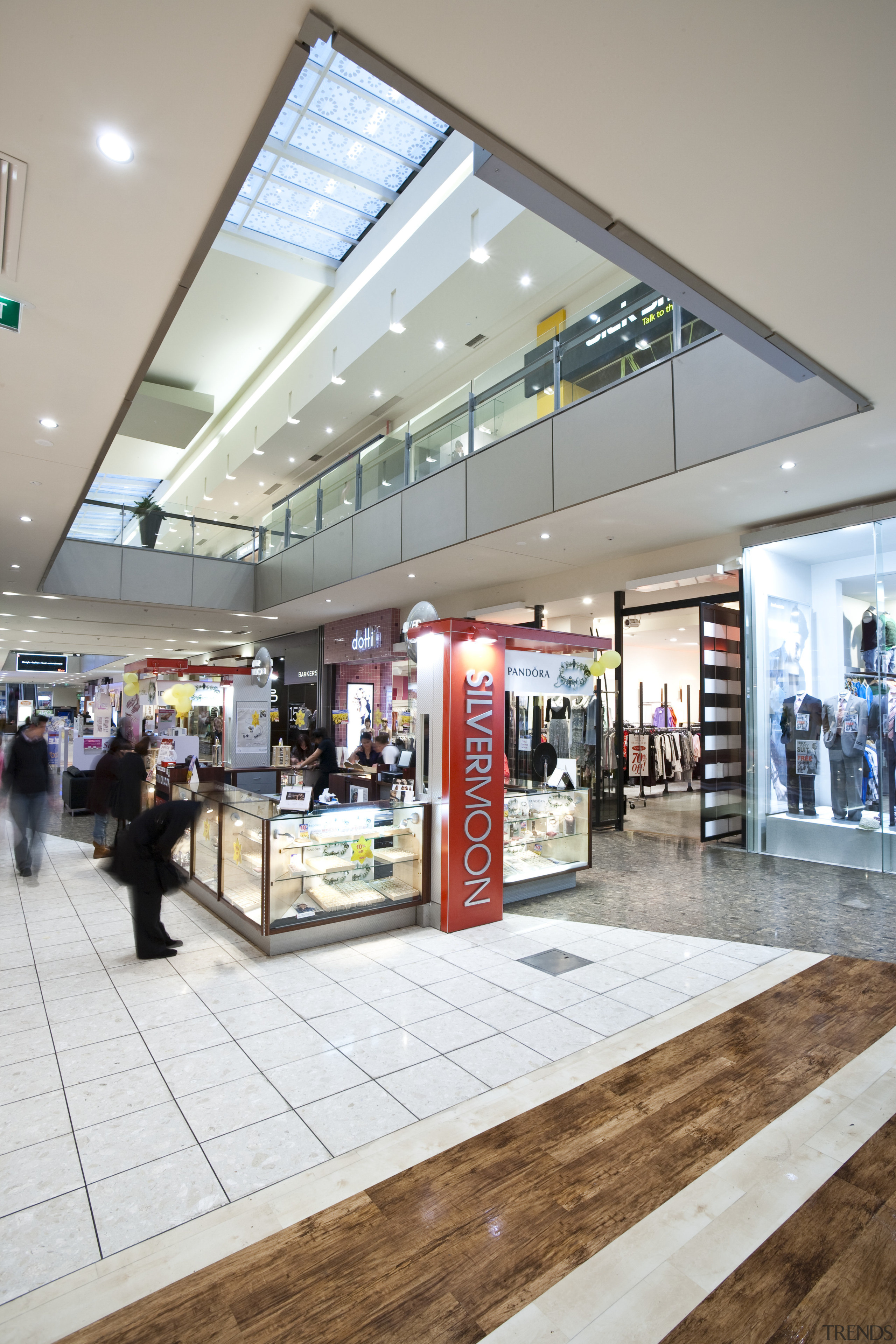 Chapman Engineering strengthened the existing Riccarton mall for retail, shopping mall, gray, white