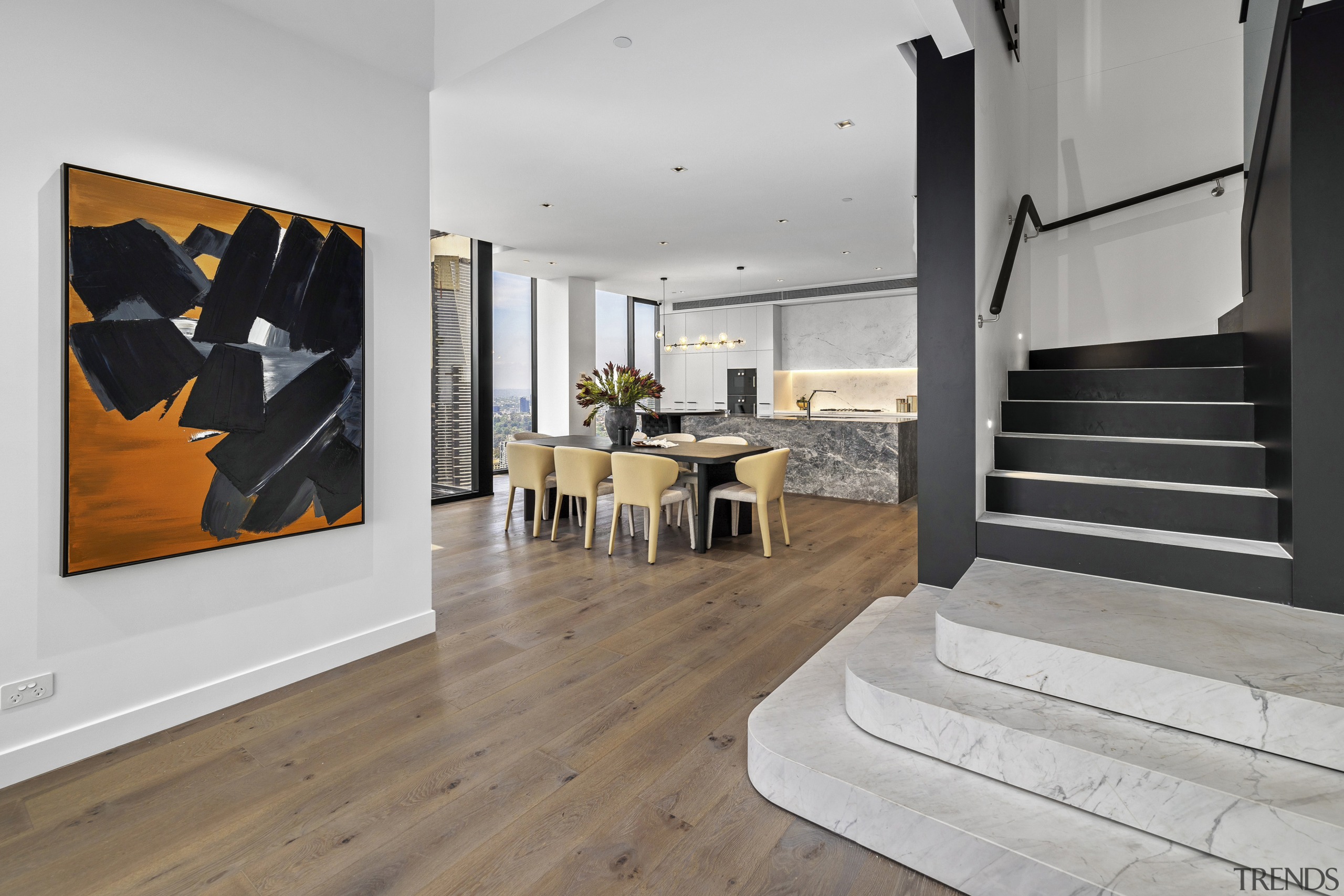 Entering the open-plan living spaces. - Top of 