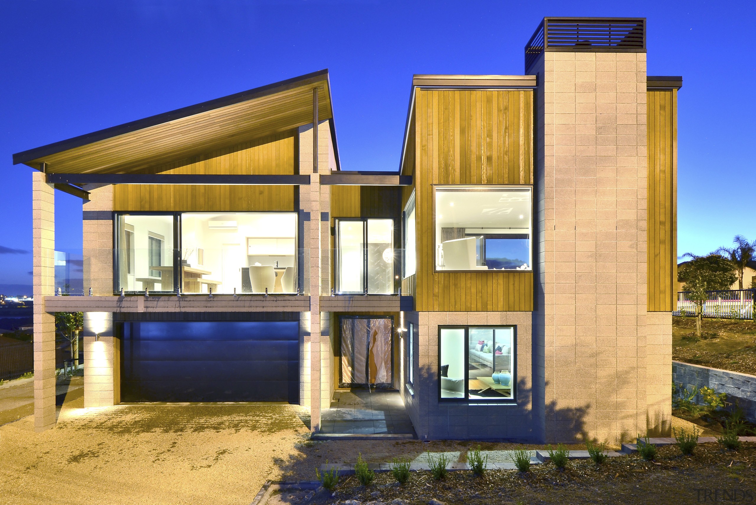 Yellowfox exterior and interior design project - Yellowfox architecture, cottage, elevation, estate, facade, home, house, property, real estate, blue, orange