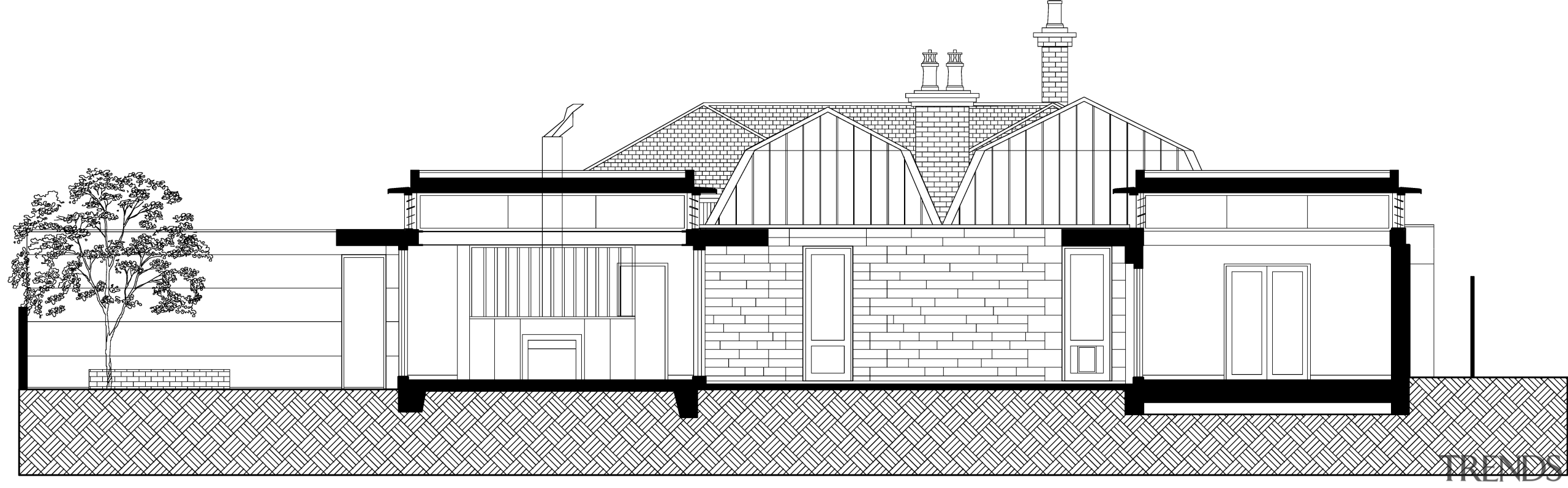 Floor plan of renovated period home. - Floor architecture, area, black and white, building, design, diagram, drawing, elevation, facade, floor plan, home, house, line, plan, product, product design, property, real estate, residential area, structure, white