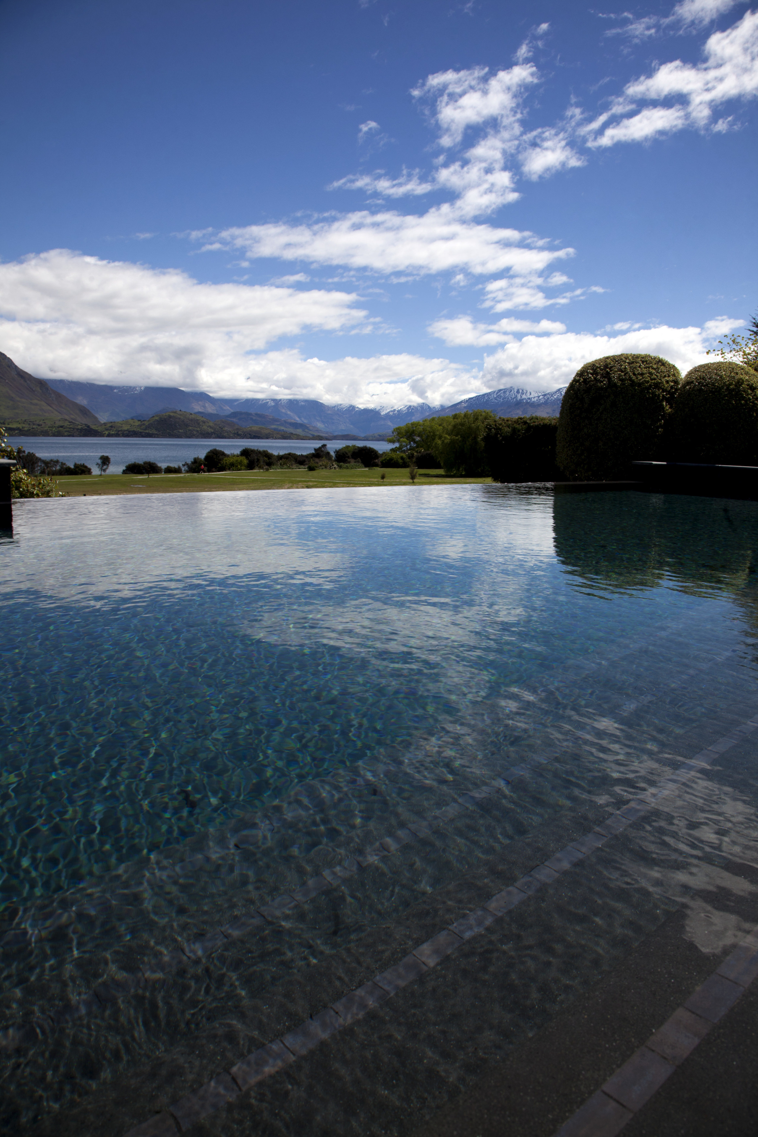 View of pool. - View of pool. - cloud, horizon, lake, lake district, landscape, loch, nature, reflection, reservoir, river, sea, sky, sunlight, tree, water, water resources, black, teal