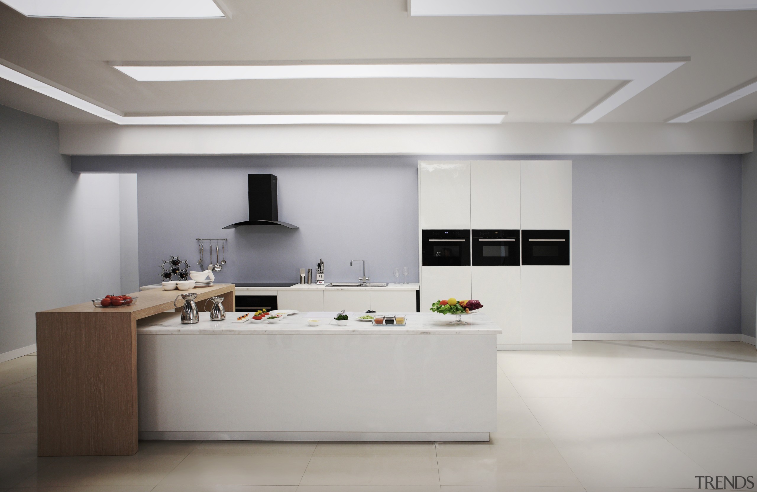 Midea appliances are strong on both looks and ceiling, interior design, kitchen, product design, gray