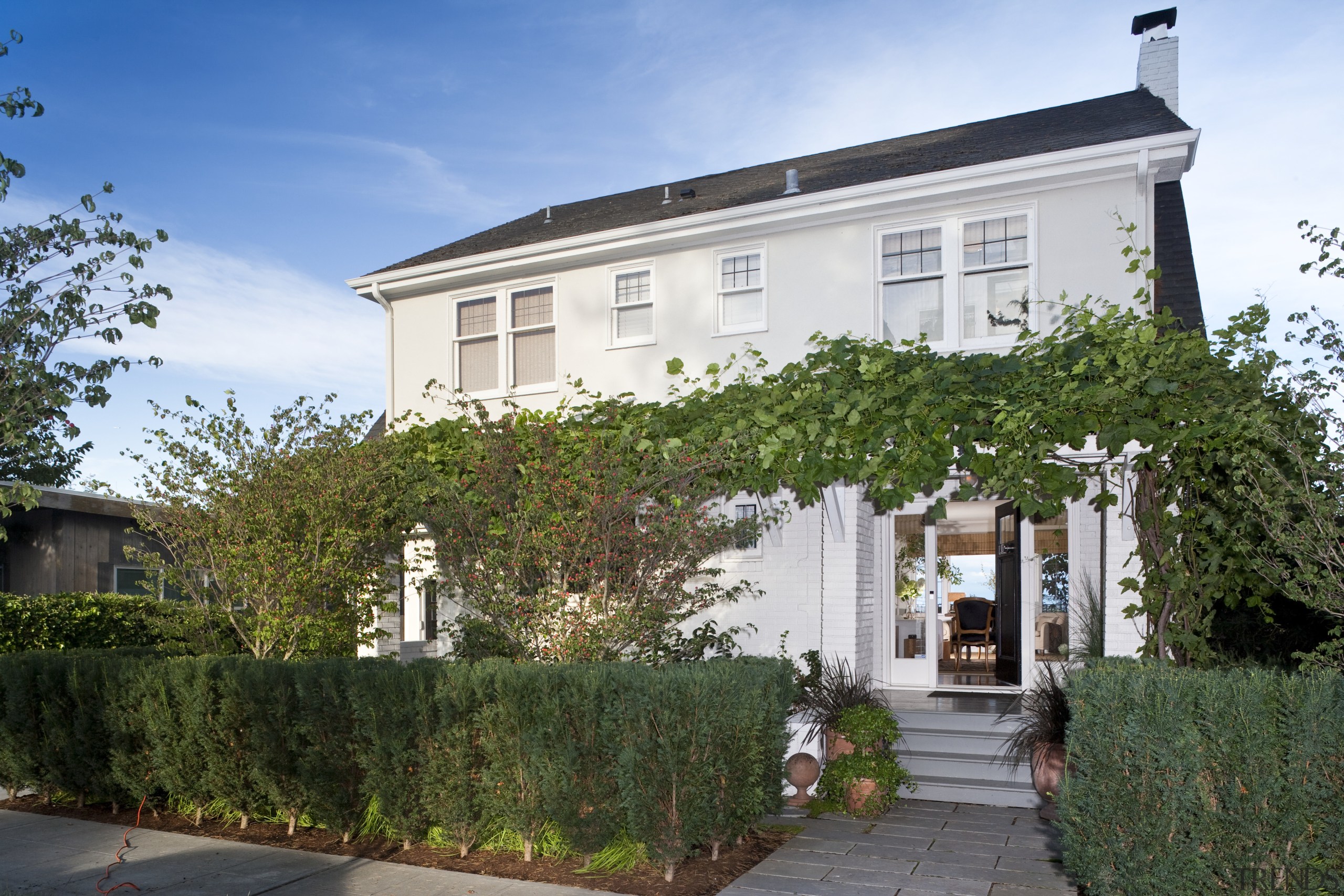 Beofre and After exterior view of the 1920s building, cottage, estate, facade, farmhouse, historic house, home, house, mansion, neighbourhood, property, real estate, residential area, villa, white